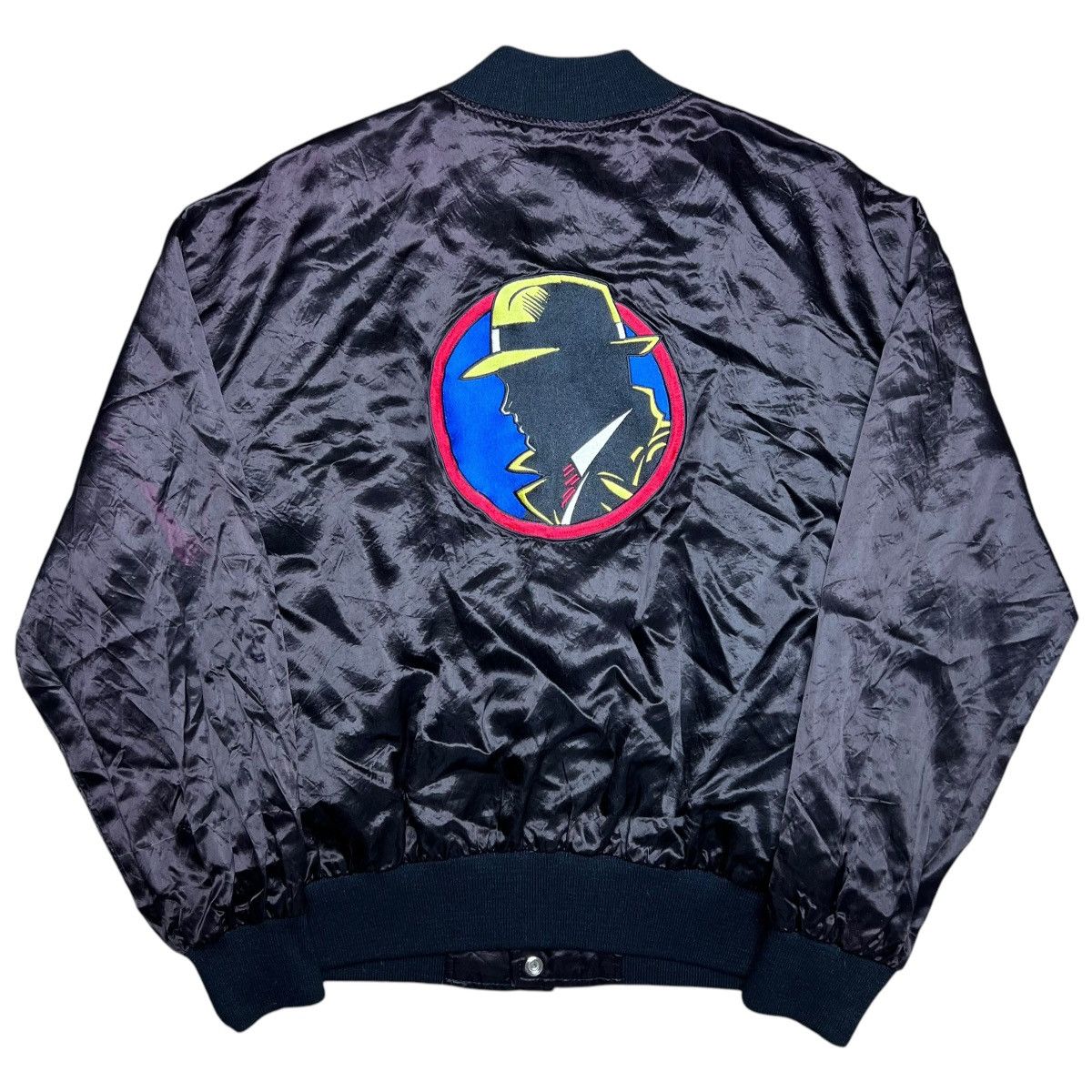 Disney × Vintage 1980s Dick Tracy Disney Promotional Products Satin Jacket Size US L / EU 52-54 / 3 - 1 Thumbnail
