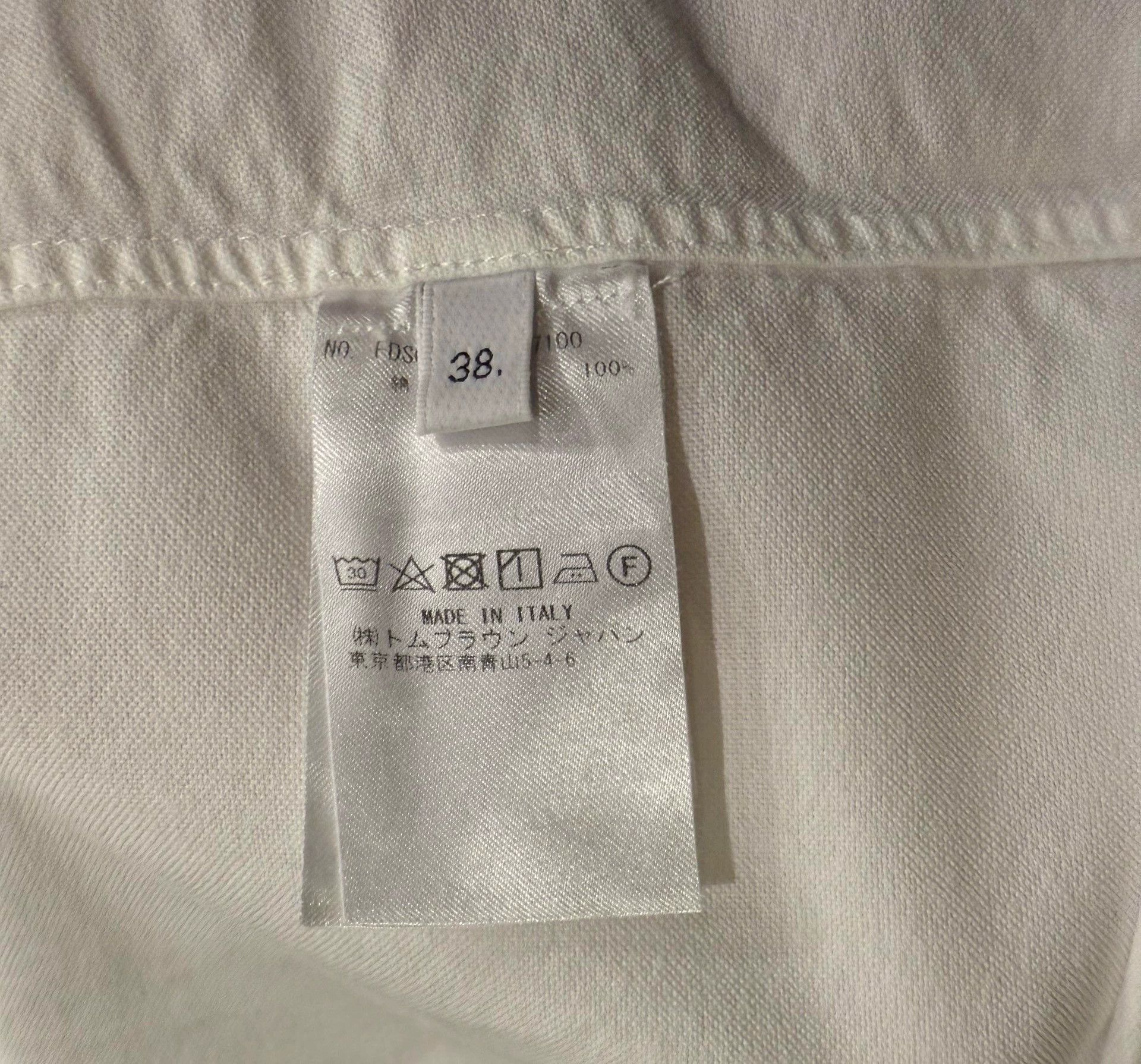 Thom Browne Thom Browne Classic White Shirt Dress Tri-Color Placket Size XS / US 0-2 / IT 36-38 - 5 Thumbnail