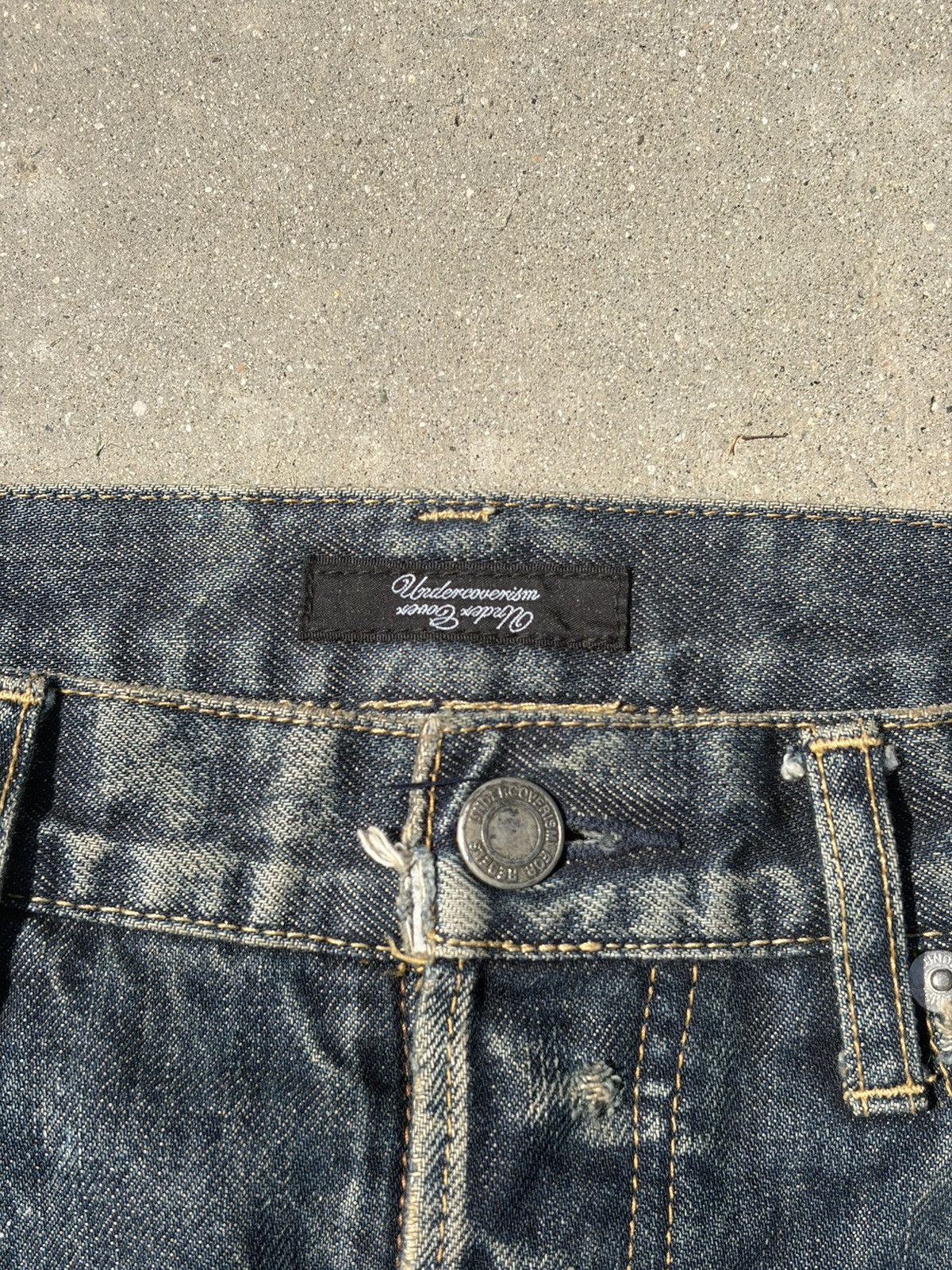 Undercover SS10 undercover 68s black yarn denim Size US 29 - 4 Thumbnail