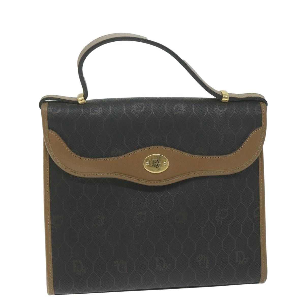 Dior DIOR Honeycomb Canvas Hand Bag Pvc Leather Black Size ONE SIZE - 2 Thumbnail