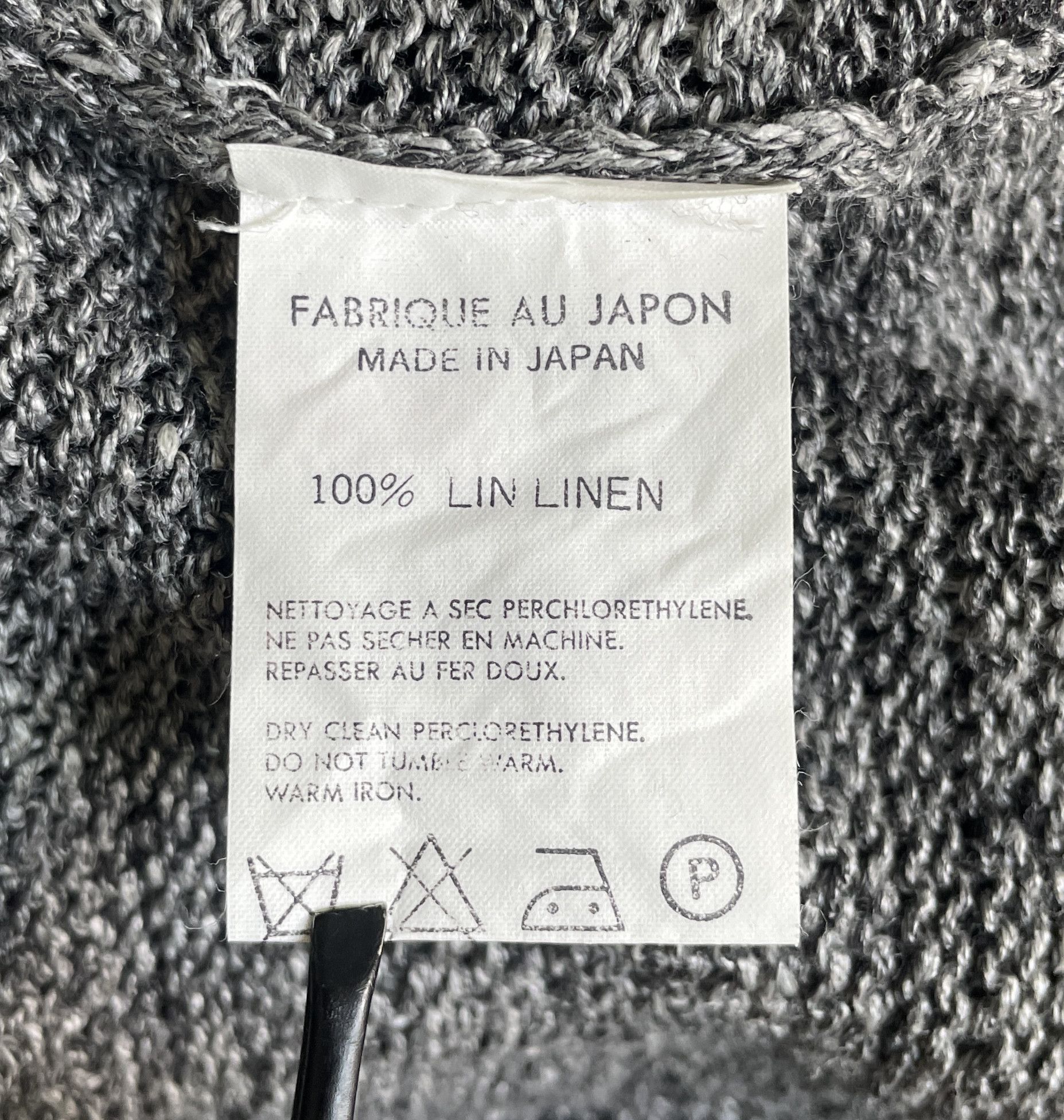 Y's for men Yohji Yamamoto Linen Sweaters