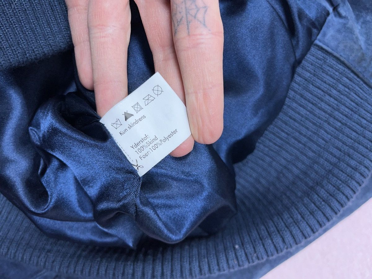Other ➕ vintage suede ocean blue bomber jacket faded leather jackt Size US M / EU 48-50 / 2 - 6 Thumbnail
