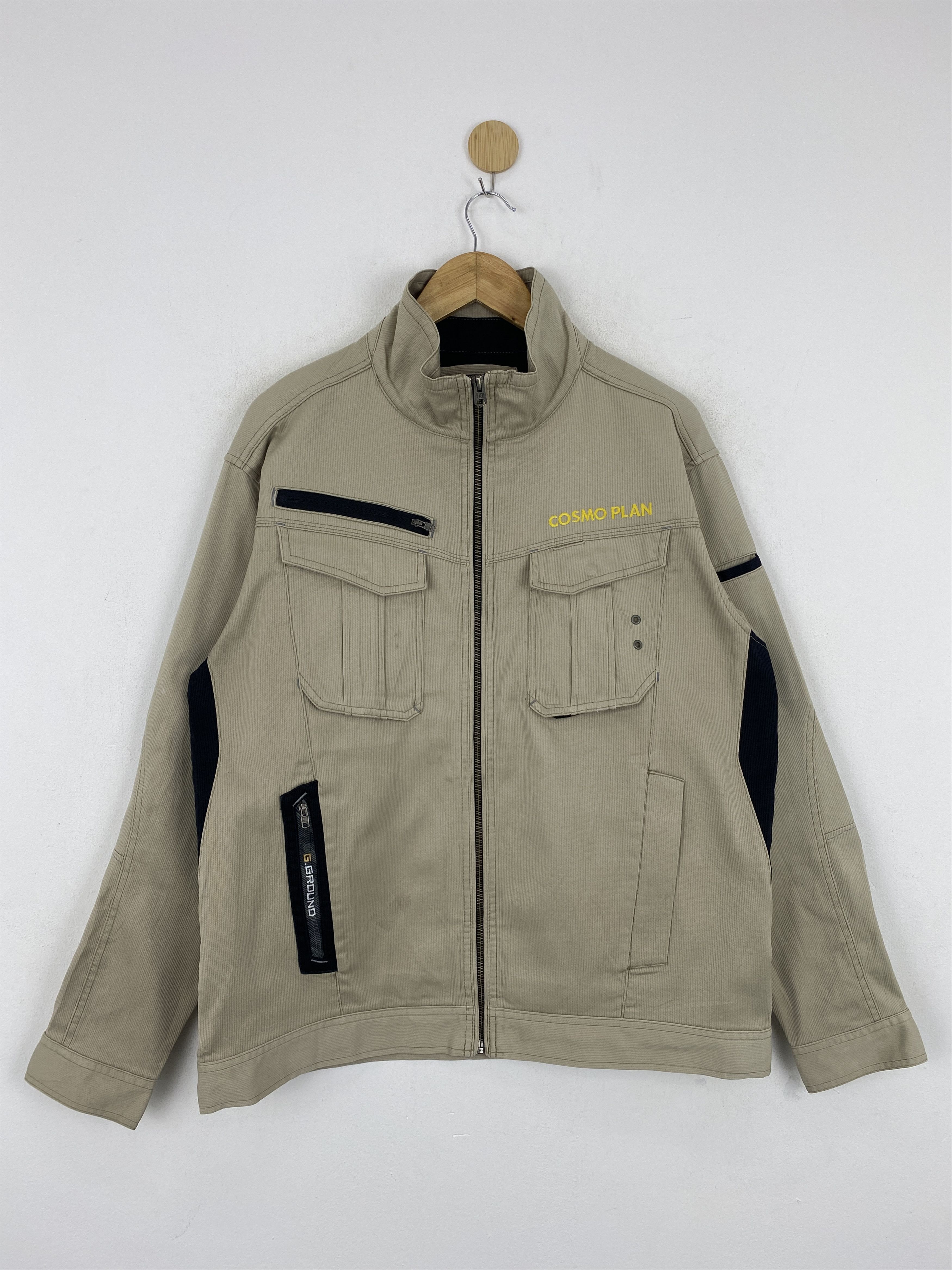 Japanese Brand Vintage Japanese Brand Cosmo Plan Workers Denim Jacket J1900 Size US XXL / EU 58 / 5 - 1 Thumbnail