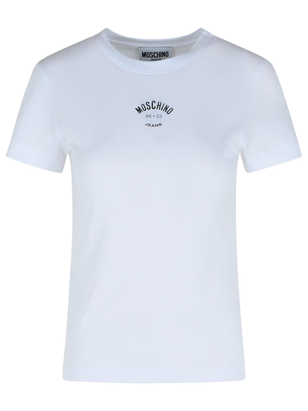 MOSCHINO JEANS White Cotton T-Shirt
