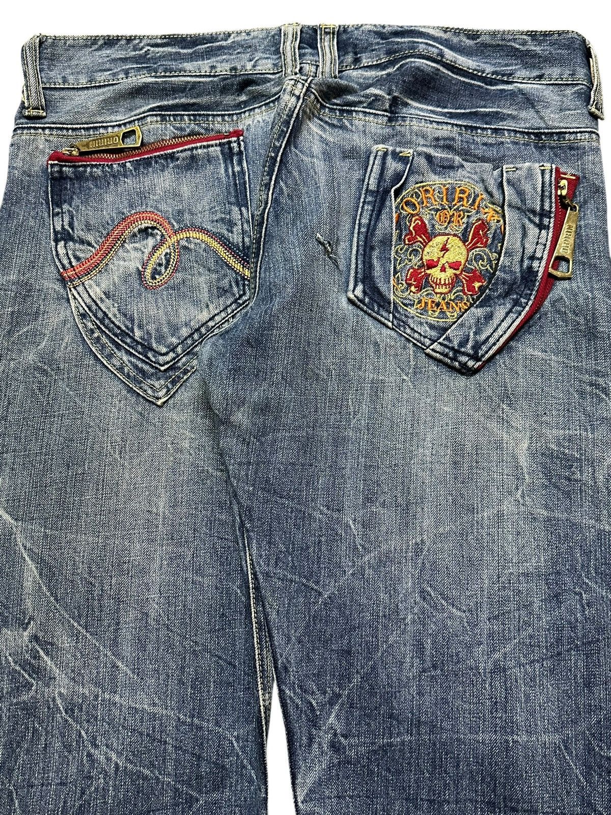 Japanese Brand Vintage Japanese Brand Blue Thunder Wash Style Loose Jeans Size US 34 / EU 50 - 6 Thumbnail