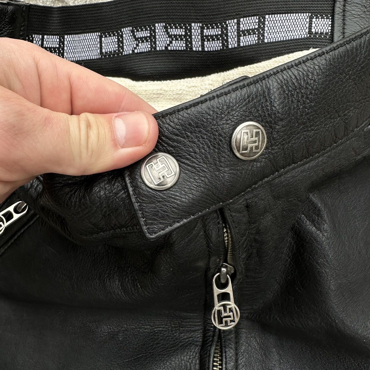 Leather × Vintage Vintage Moto Leather Pants Size 34 Style USA 00s Size US 34 / EU 50 - 7 Thumbnail