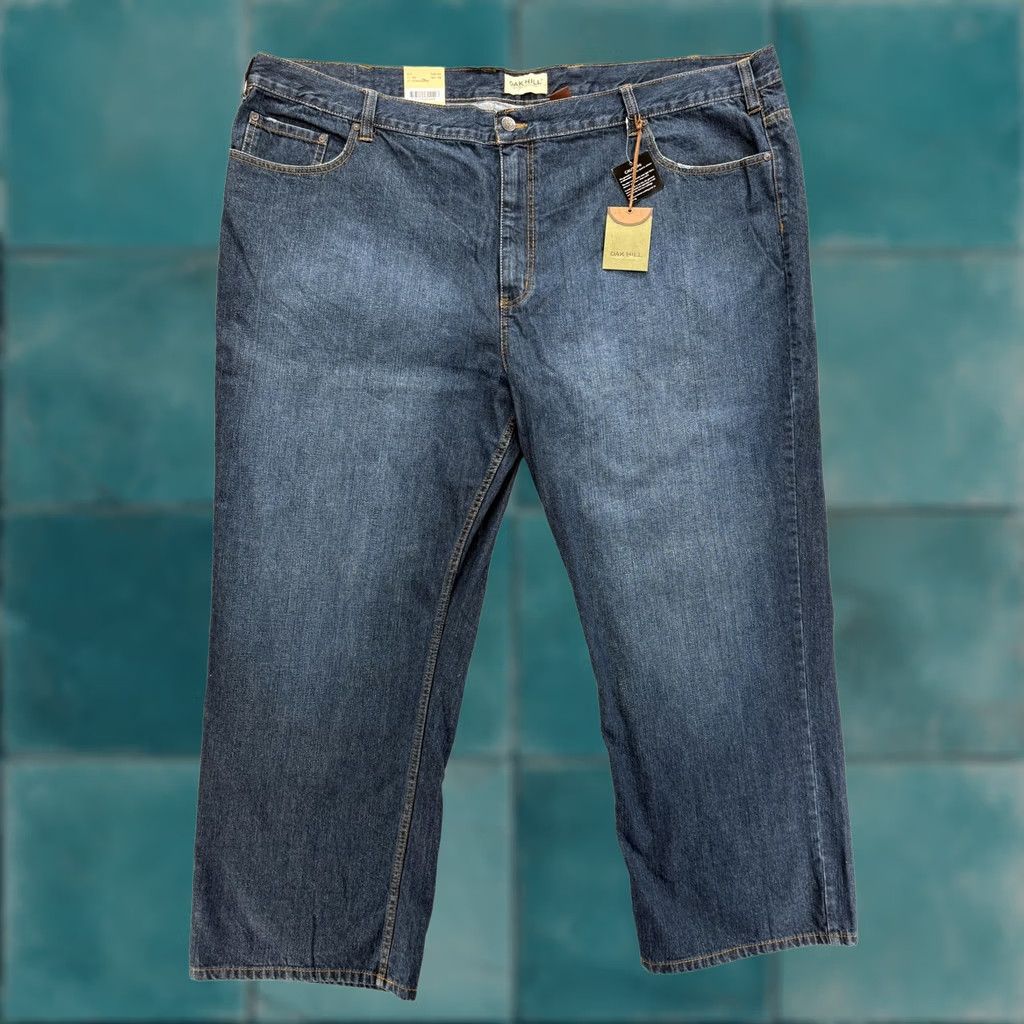 Vintage Oak Hill Heritage Collection Jeans Mens 54x30 Blue Medium Wash Classic Fit Denim Straight Pocket Zip Mens jeans blue 54 30 Size US 38 / EU 54 - 1 Thumbnail