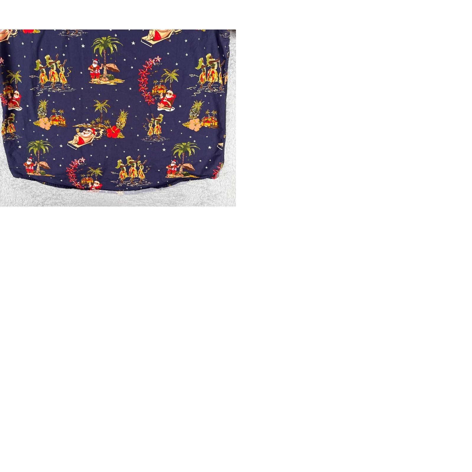 Vintage Free Planet Shirt Mens 2XL Blue Floral Santa Chistmas Luau Hawaiian Dress Shirt 2XL Mens Blue Floral Santa Christmas Theme Hawaiian Luau Shirt Size US XXL / EU 58 / 5 - 10 Thumbnail