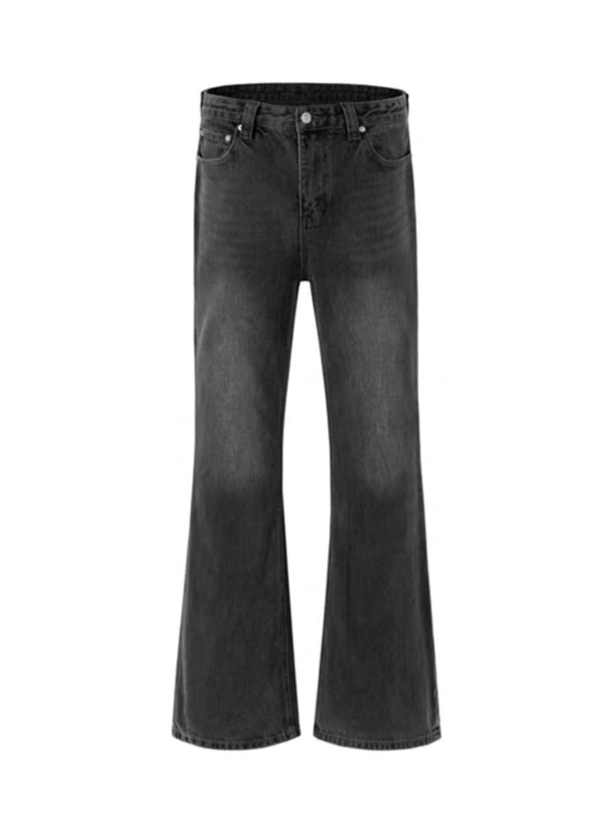 Japanese Brand × Jean Vintage washed high street style loose micro flare jeans Size US 30 / EU 46 - 5 Thumbnail