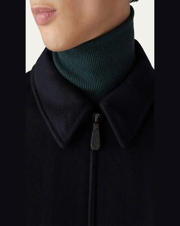 Loro Piana o1w1db10225 FAM4588 Bomber Jacket in Navy Blue Size US S / EU 44-46 / 1 - 5 Thumbnail