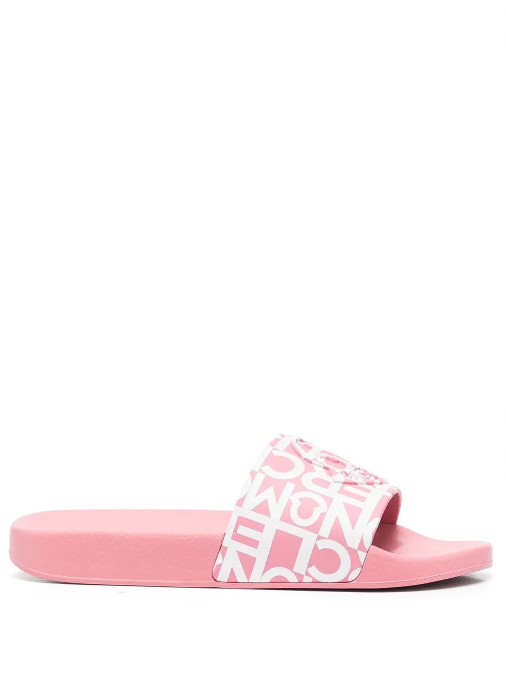 Moncler o1y1125 Slippers in Pink/White Size US 7 / IT 37 - 1 Thumbnail