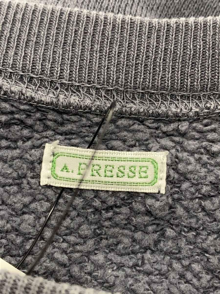 A.PRESSE Gray Cotton Sweatshirt Size US M / EU 48-50 / 2 - 3 Thumbnail