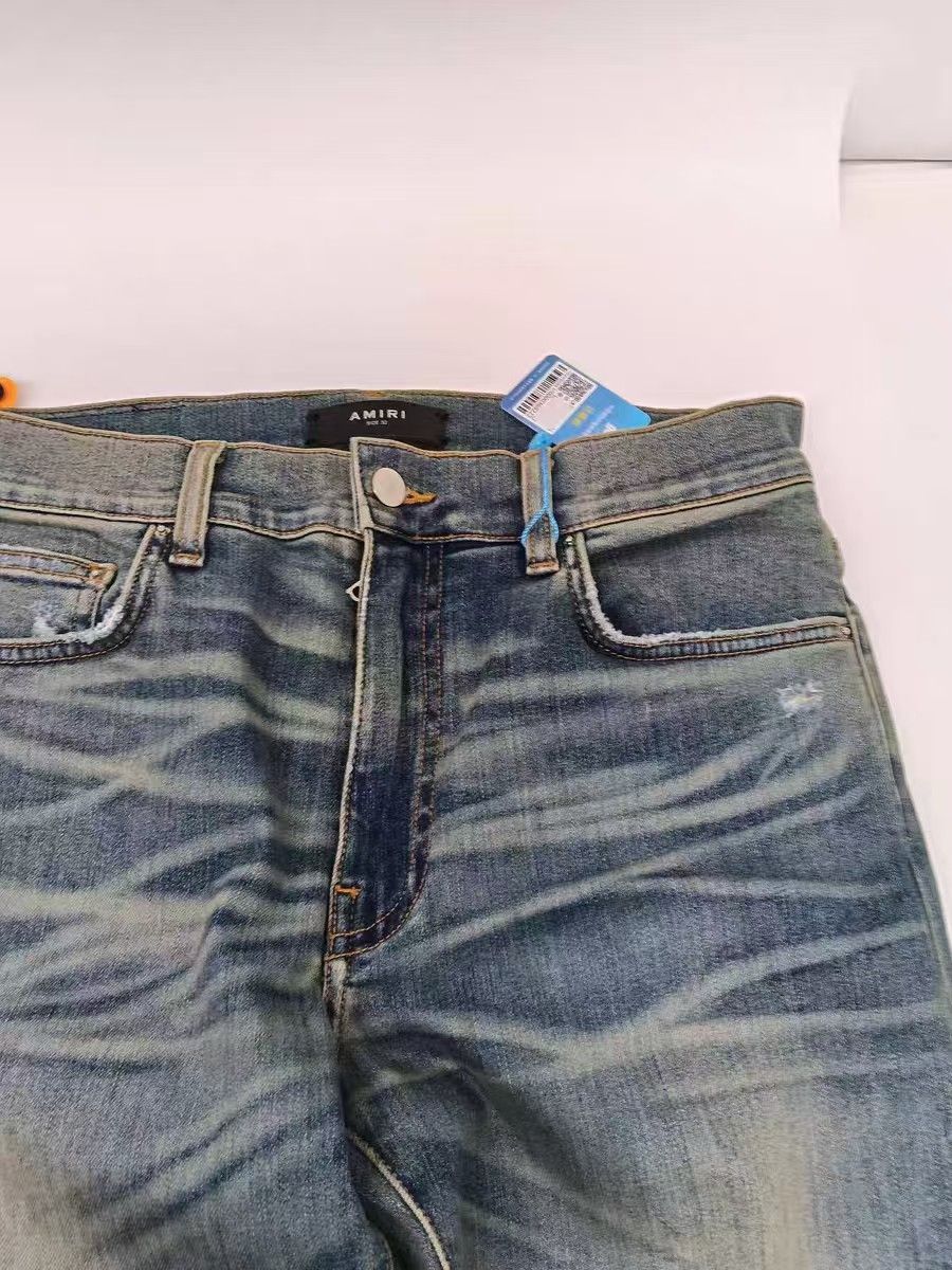 Amiri Amiri Size 32 Blue cattle jeans with holes in their knees Size US 32 / EU 48 - 8 Thumbnail