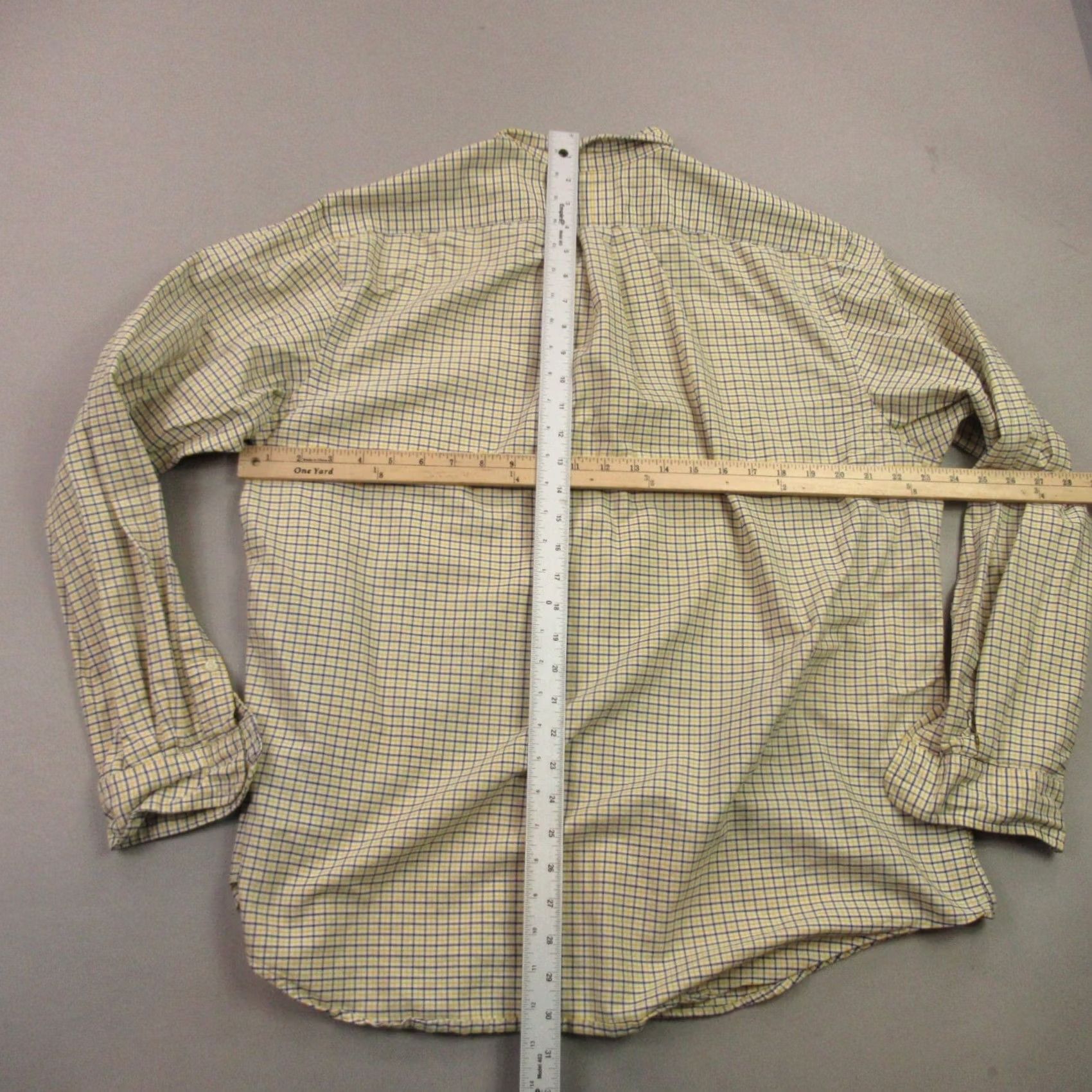 Polo Ralph Lauren Polo Ralph Lauren Shirt Mens XL Yellow Checks Long Sleeve Button Up Size US XL / EU 56 / 4 - 6 Thumbnail