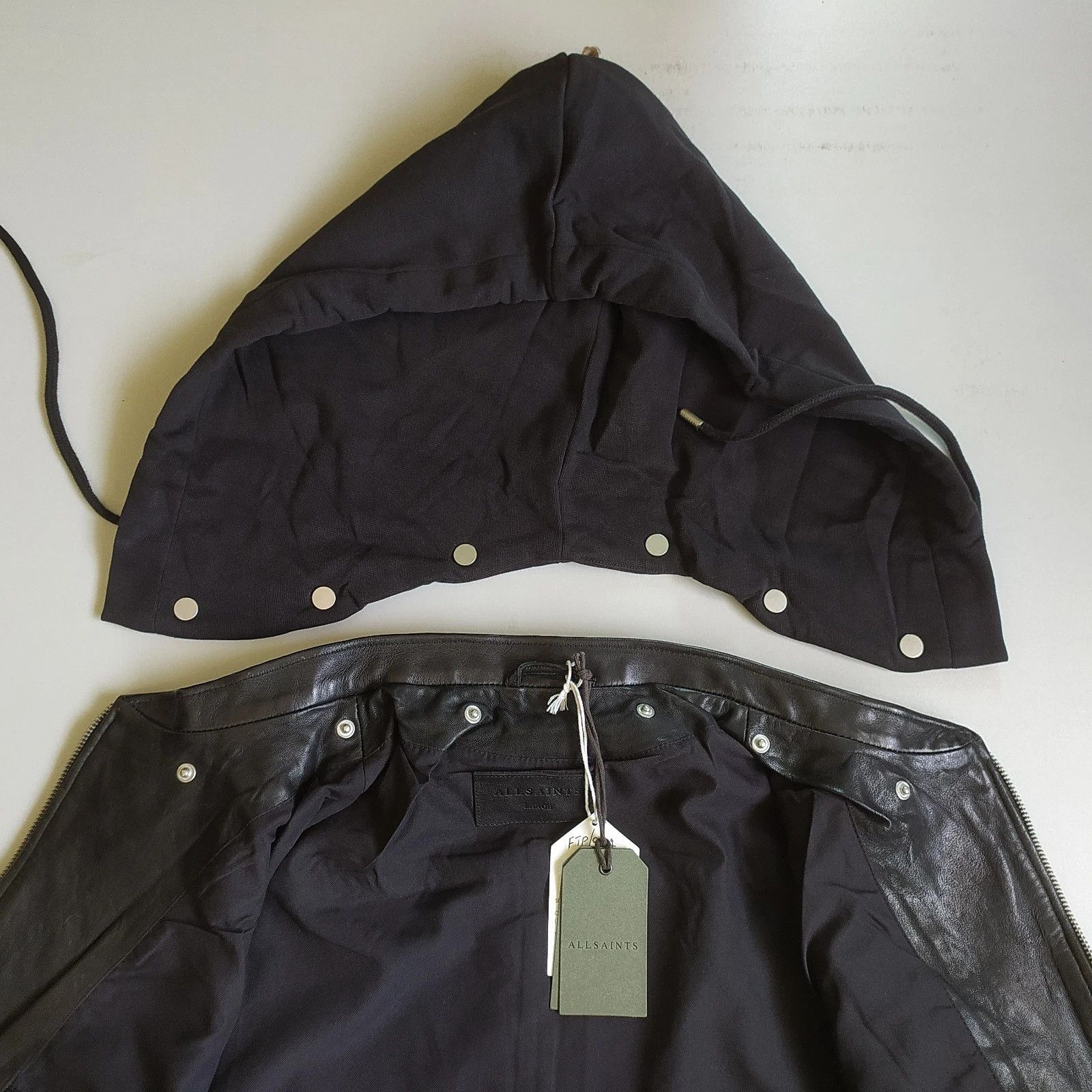 Allsaints Allsaints HARWOOD-Leather jacket Free Shipping FTP/9002 Size US L / EU 52-54 / 3 - 7 Thumbnail
