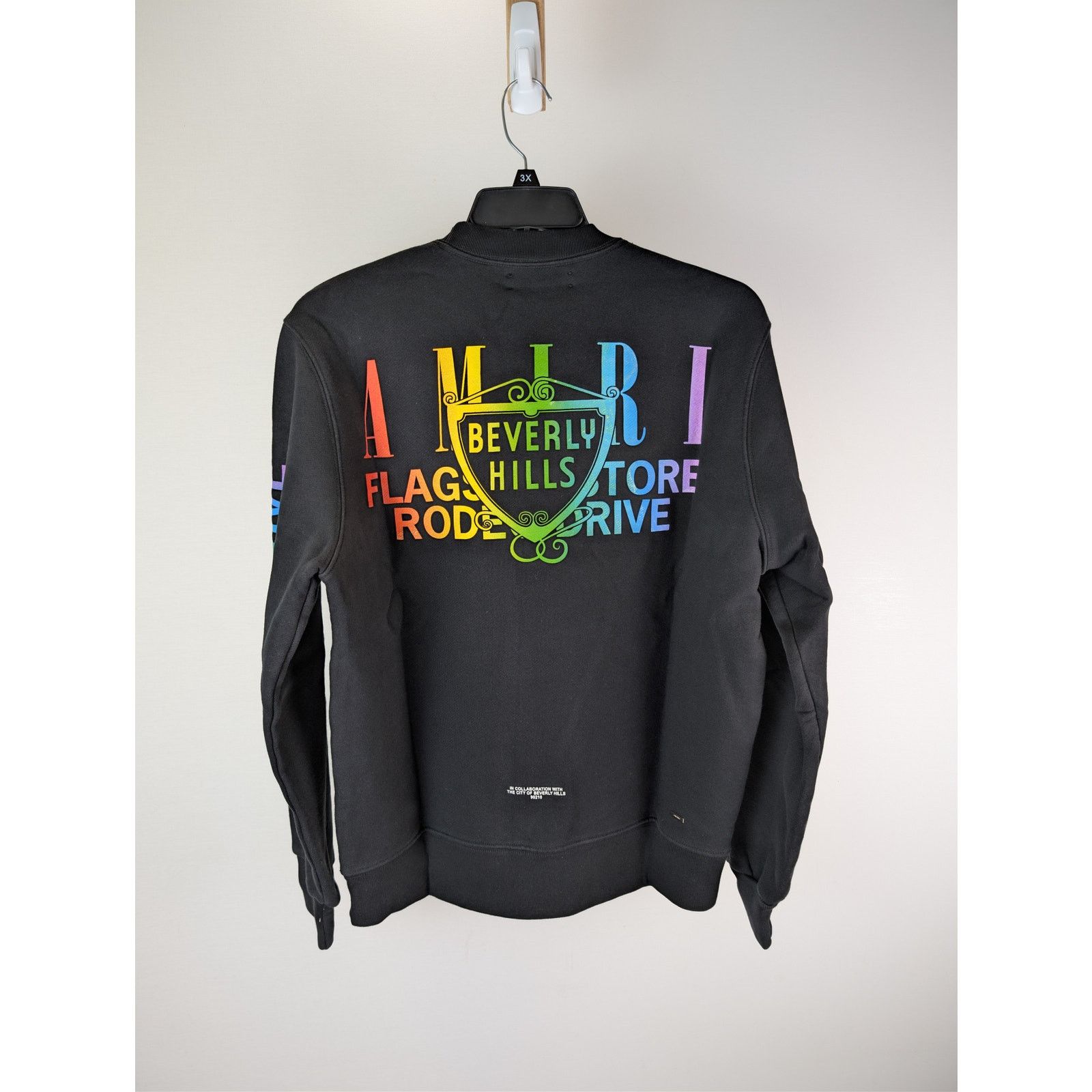 Amiri o1rshd1 Amiri Beverly Hills Crewneck Sweatshirt in Black Size US L / EU 52-54 / 3 - 17 Thumbnail