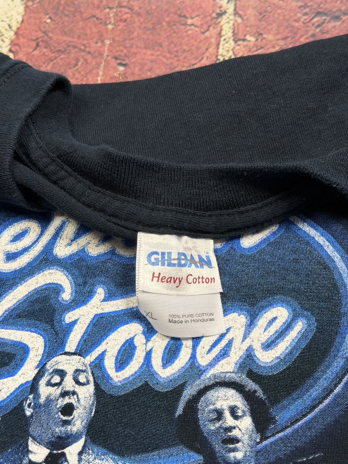 Gildan Y2K Three Stooges American Idol Parody American Stooge Tee Size US XL / EU 56 / 4 - 6 Thumbnail