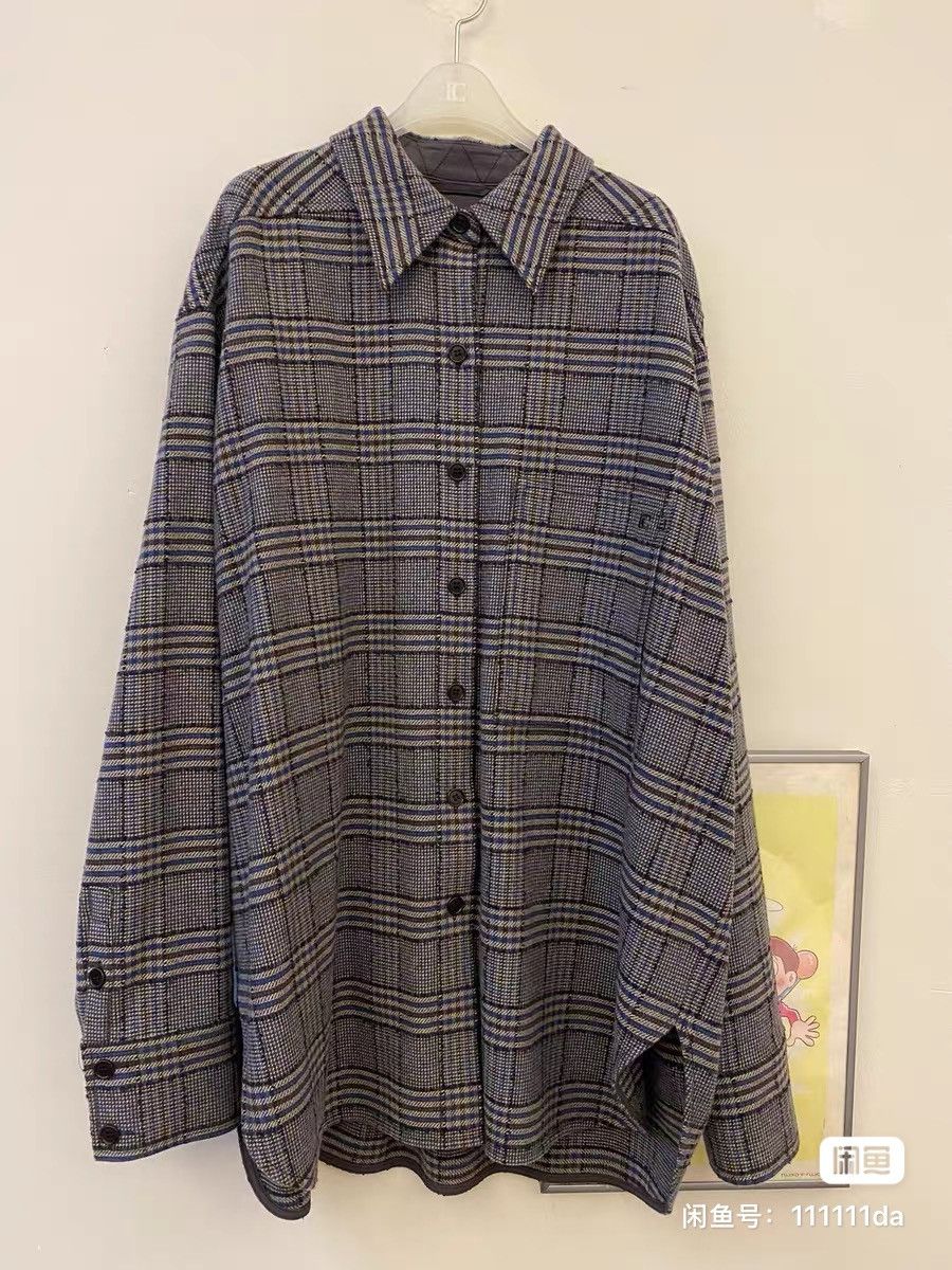 Japanese Brand Low Classic wool plaid shirt Size US M / EU 48-50 / 2 - 2 Thumbnail