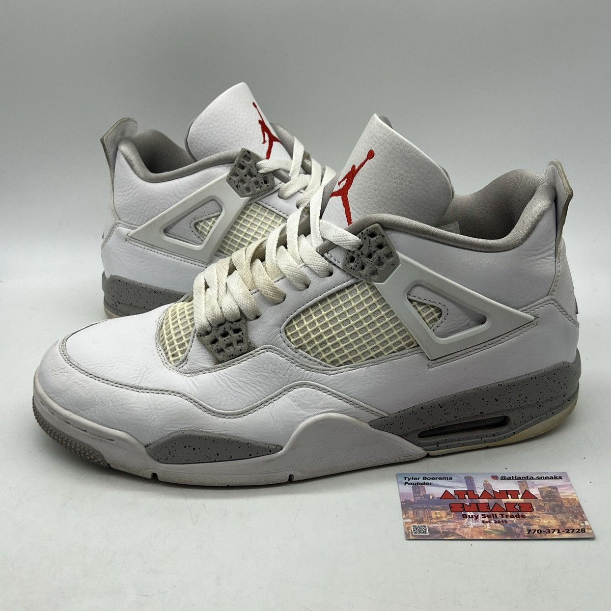 Jordan Brand Air Jordan 4 white Oreo Size US 12 / EU 45 - 1 Thumbnail