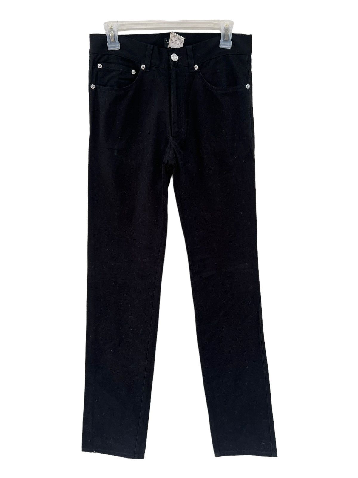 agnes b. Vintage Agnes B. Homme Paris Dark Black Trouser Pant Size US 29 - 6 Thumbnail