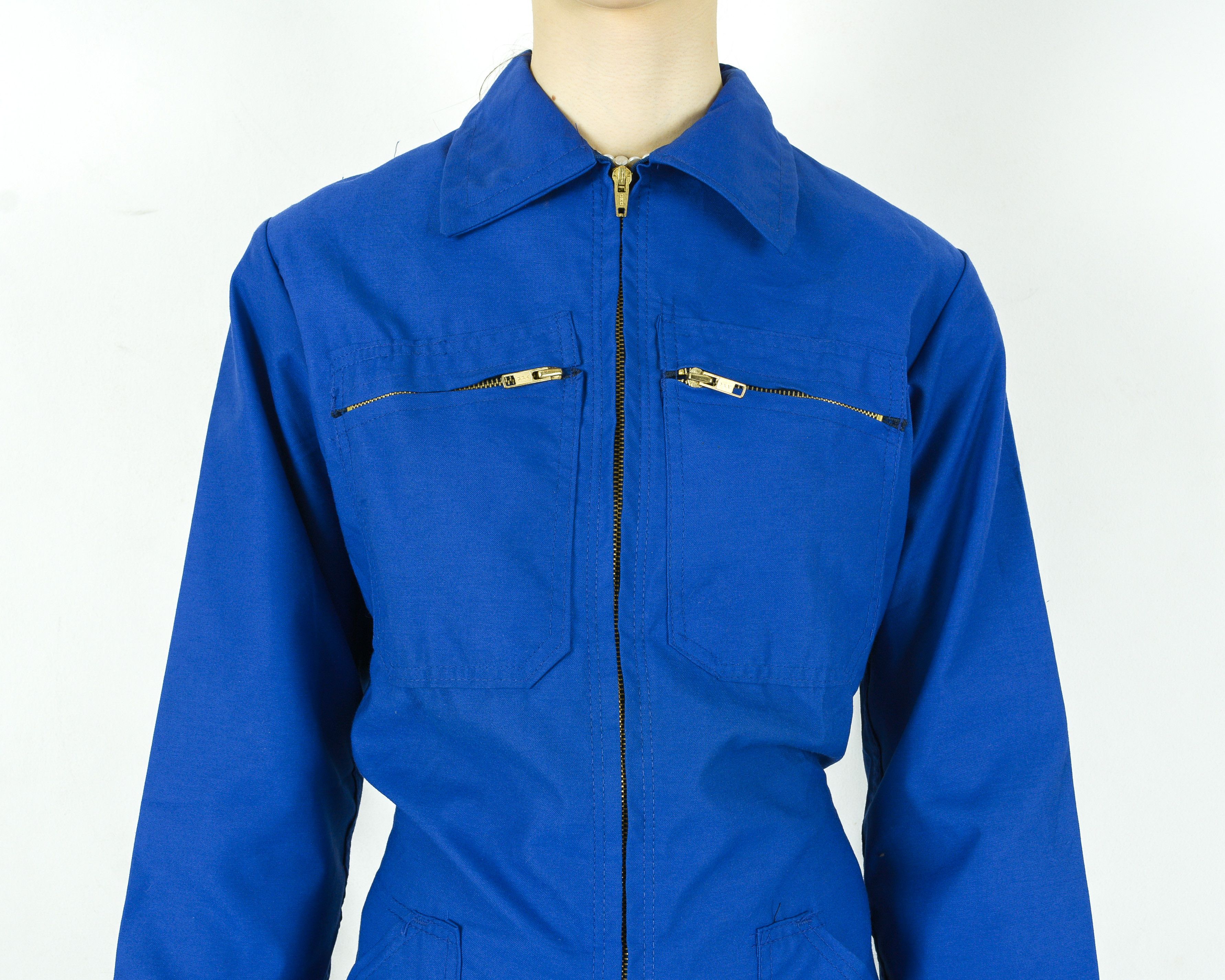 Japanese Brand × Le Laboureur × Vintage Boiler Suit Coveralls Zip Up Jumpsuit Long Sleeve Overall Size 25" / US 0 / IT 36 - 4 Thumbnail
