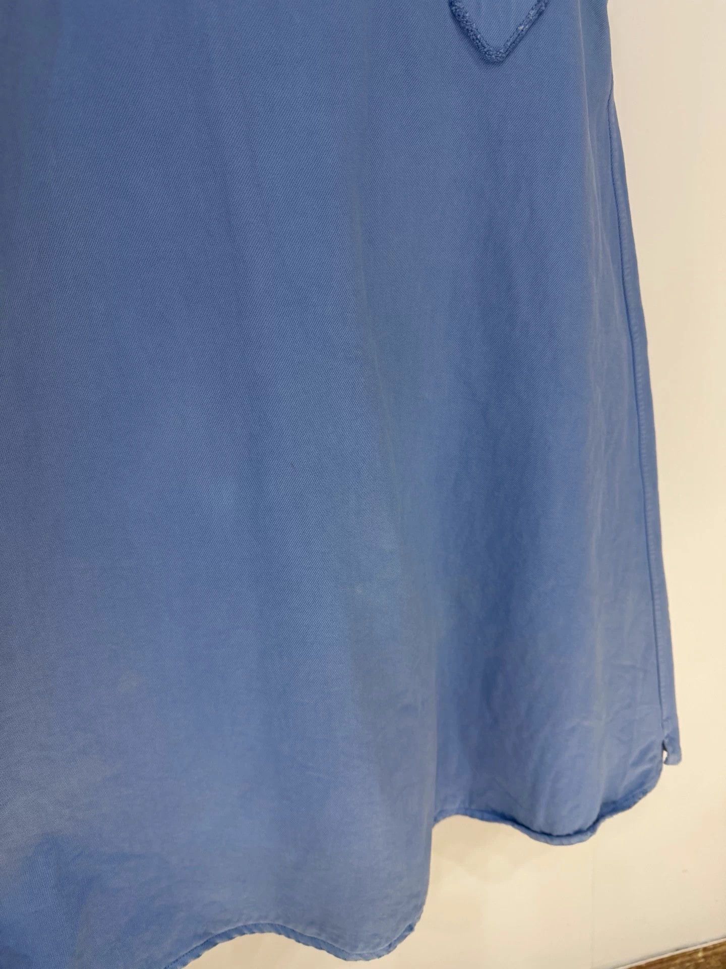 Prada Prada Distressed Wash Blue Triangle Logo Denim Dress 38 Size S / US 4 / IT 40 - 3 Thumbnail