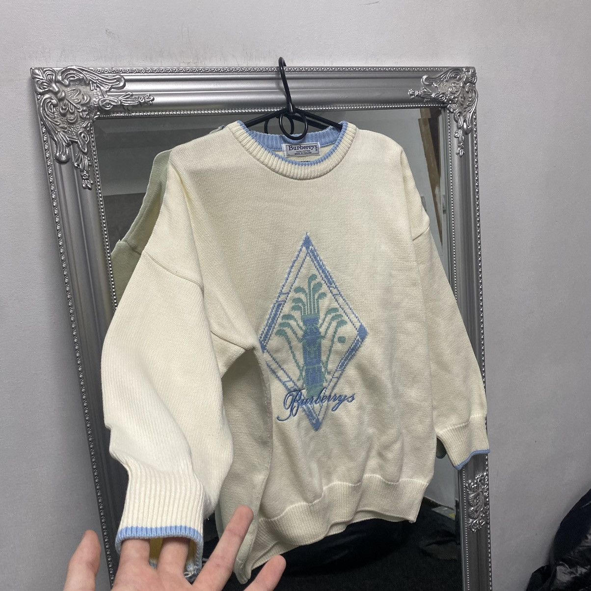 Burberry Vintage Burberry sweater Big Logo luxury Rare Size US L / EU 52-54 / 3 - 4 Thumbnail