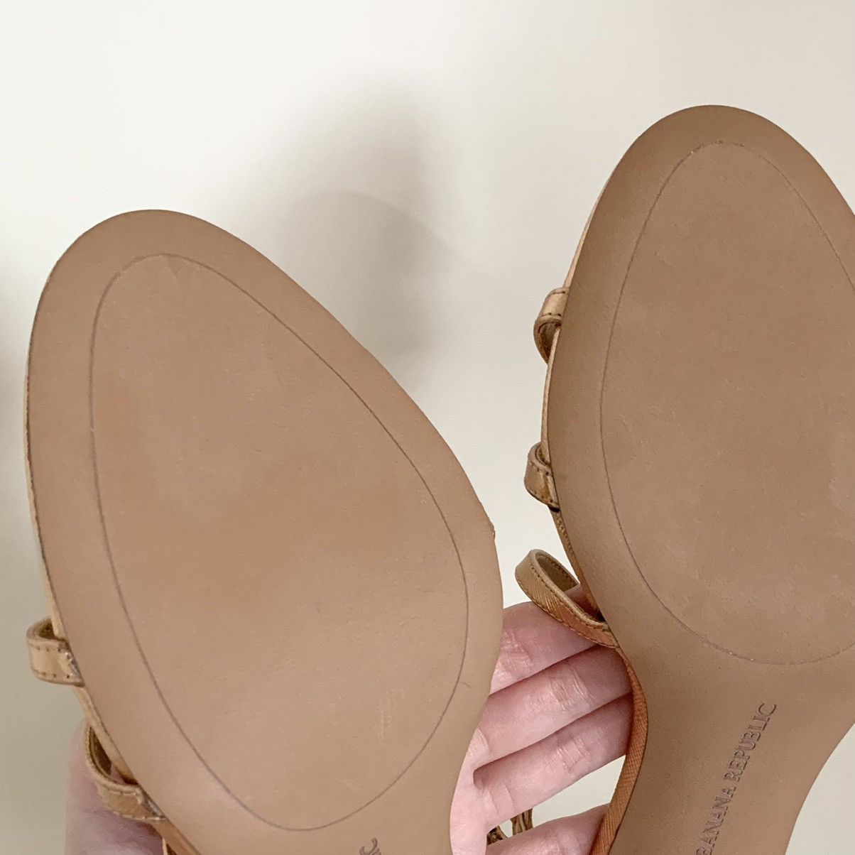 Banana Republic Banana republic Rose gold leather strappy heels size 6 Size US 6 / IT 36 - 4 Thumbnail