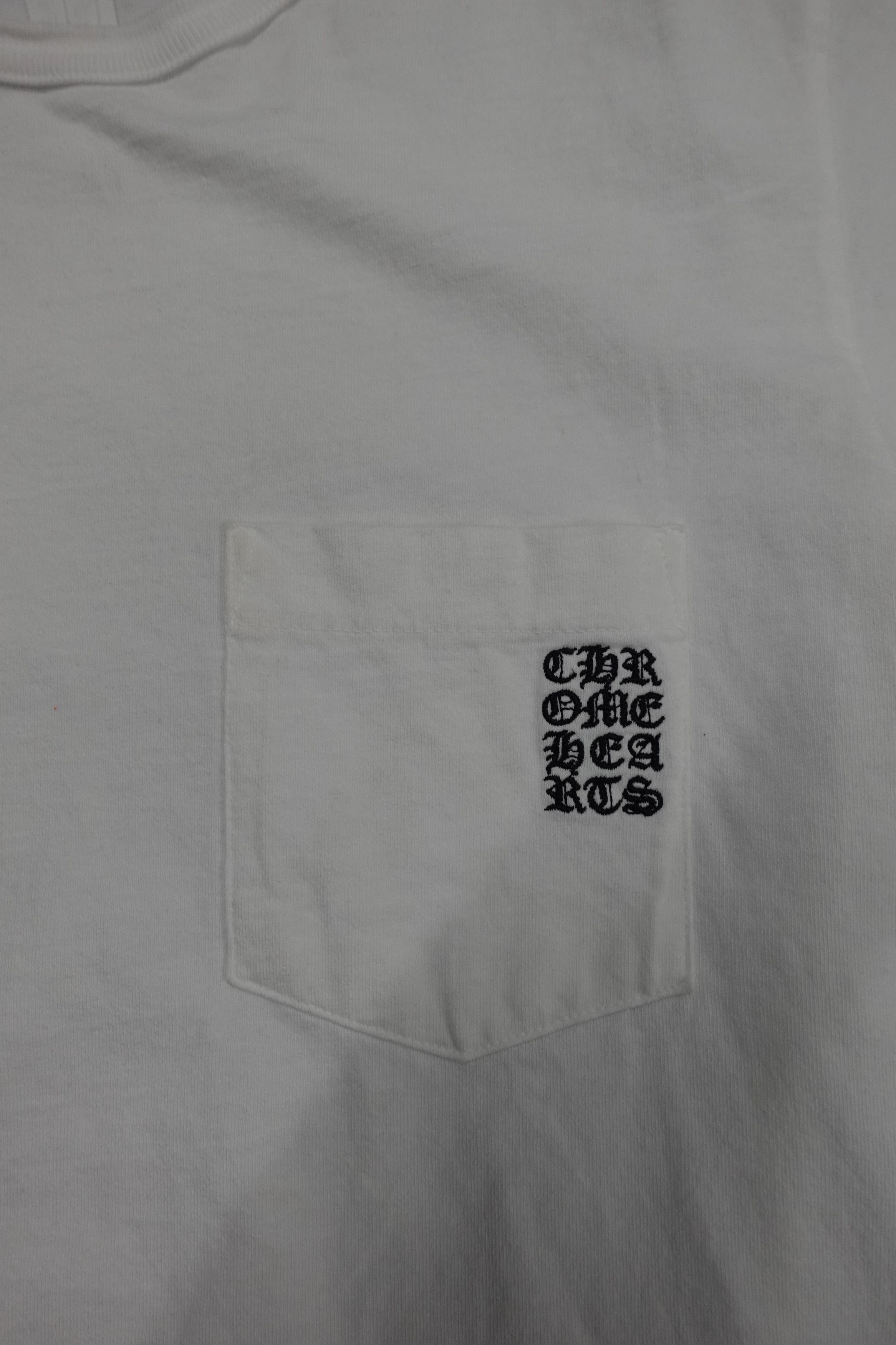 Chrome Hearts CHROME HEARTS Y NOT POCKET T SHIRT WHITE Size US L / EU 52-54 / 3 - 3 Thumbnail