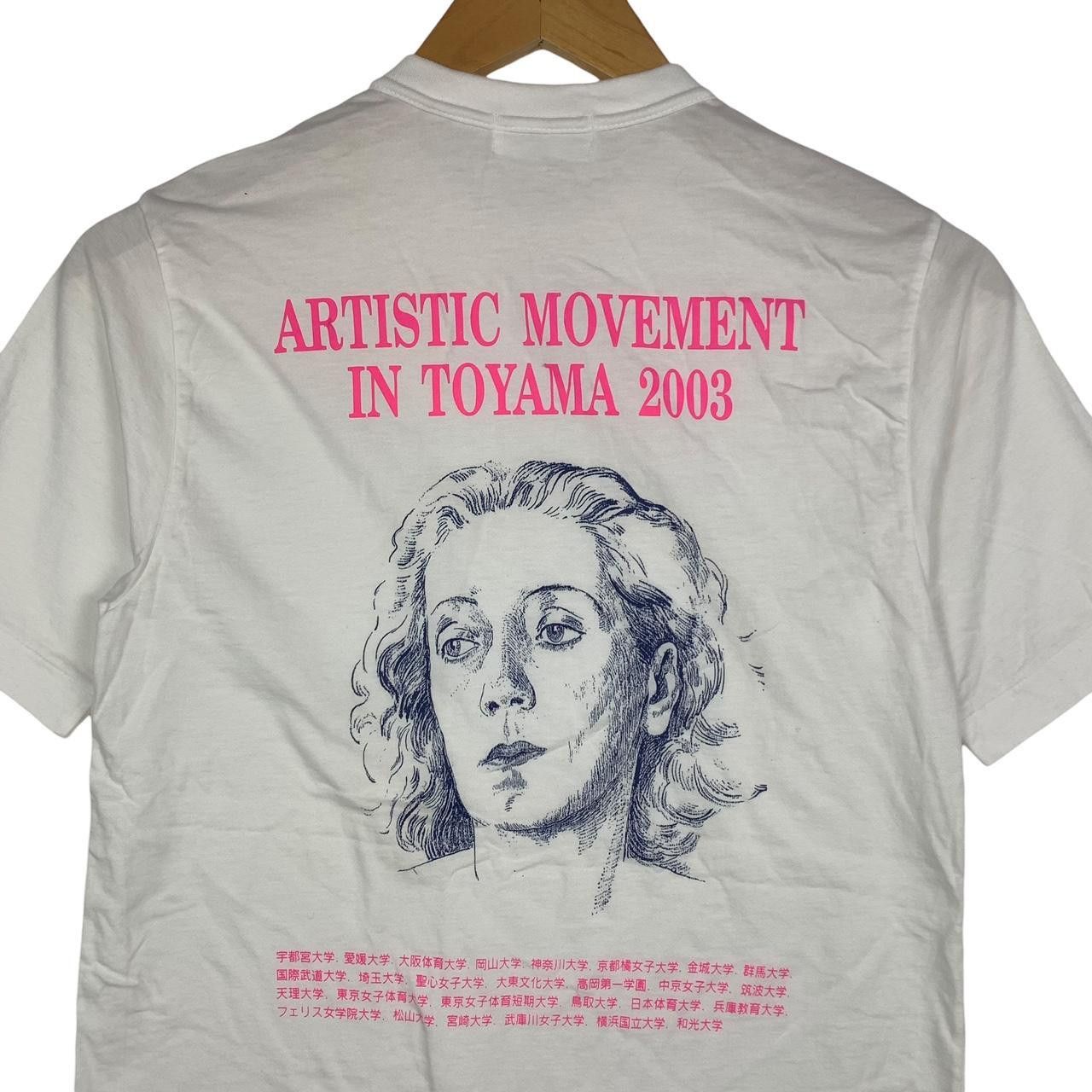 Vintage Vintage 2003 ARTISTIC MOVEMENT TOYAMA Exhibition Tee Shirt Size US M / EU 48-50 / 2 - 5 Thumbnail