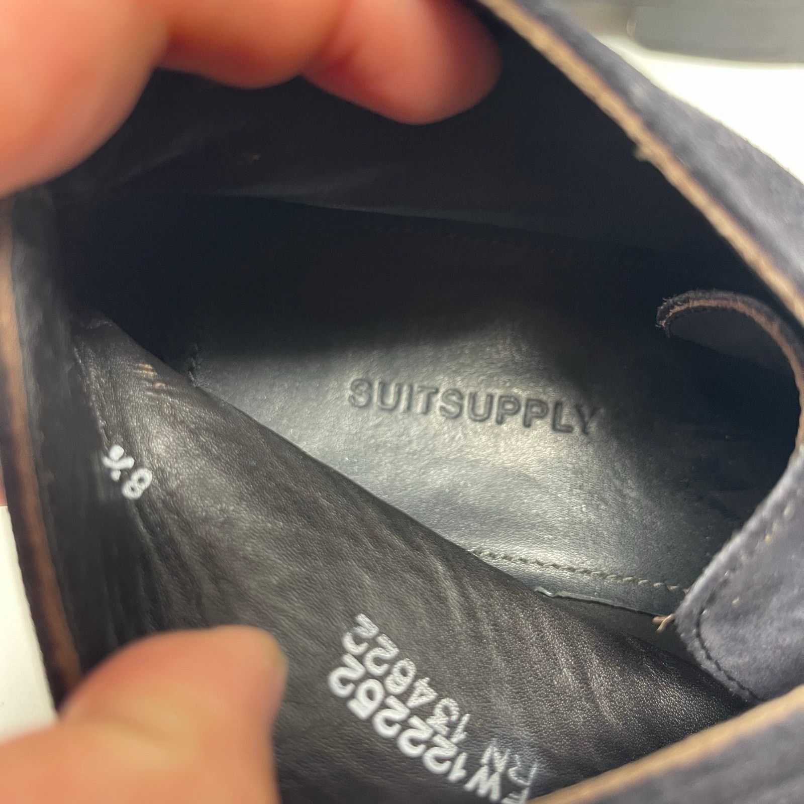 Suitsupply SUITSUPPLY Shoes Navy Blue High-Top Suede Lace Up Boots 8.5 Size US 8.5 / EU 41-42 - 5 Thumbnail