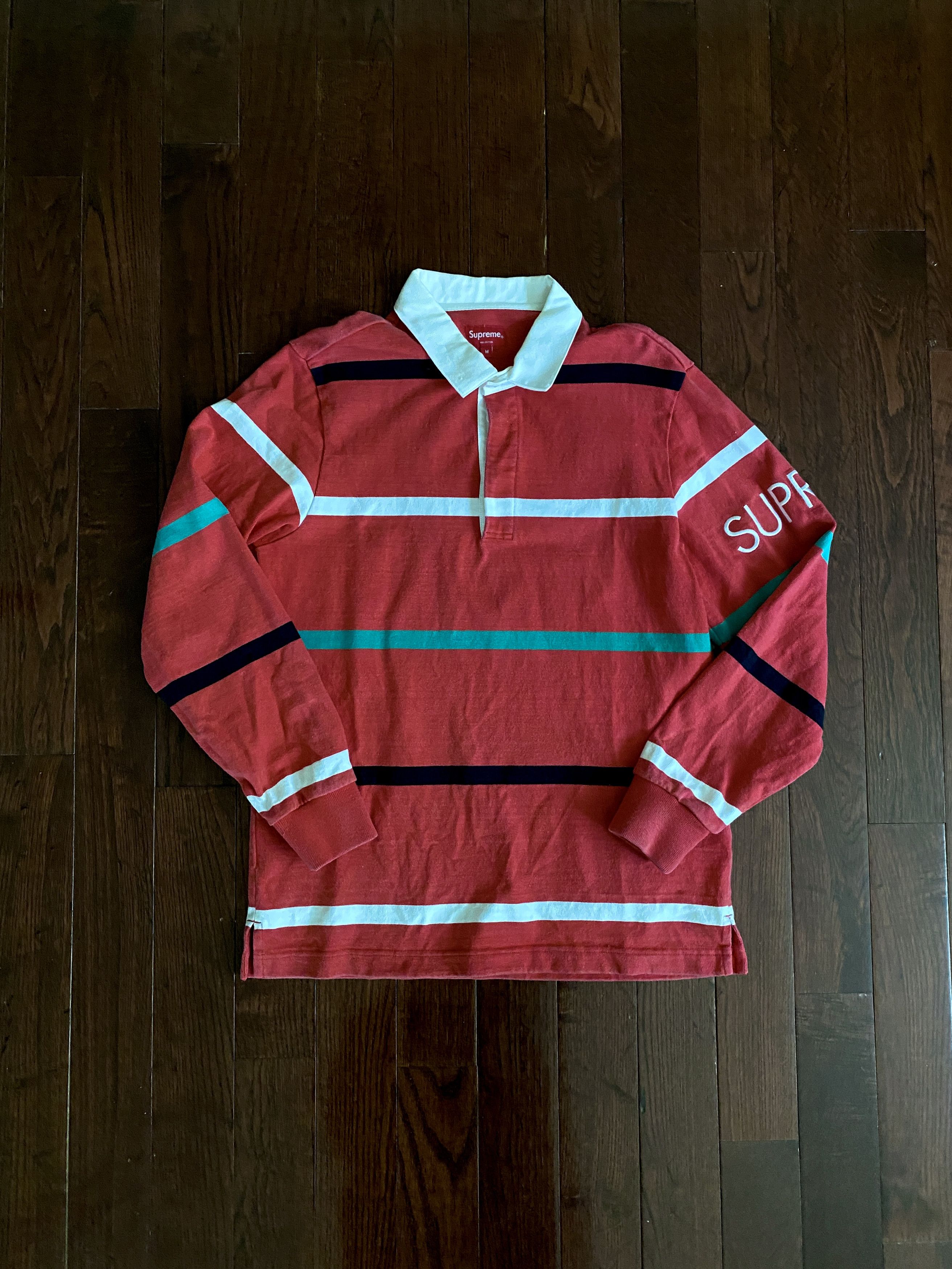 Supreme Supreme cable striped knit polo | Grailed