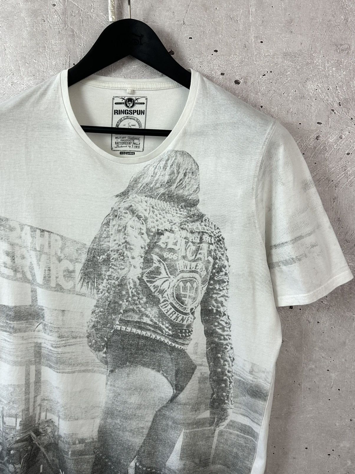 Ringspun Vintage Ringspun Printed White T-shirt Size US L / EU 52-54 / 3 - 2 Thumbnail