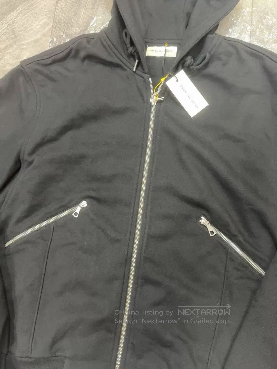 Dries Van Noten Dries Van Noten Black Hooded Jacket. Size US XL / EU 56 / 4 - 3 Thumbnail