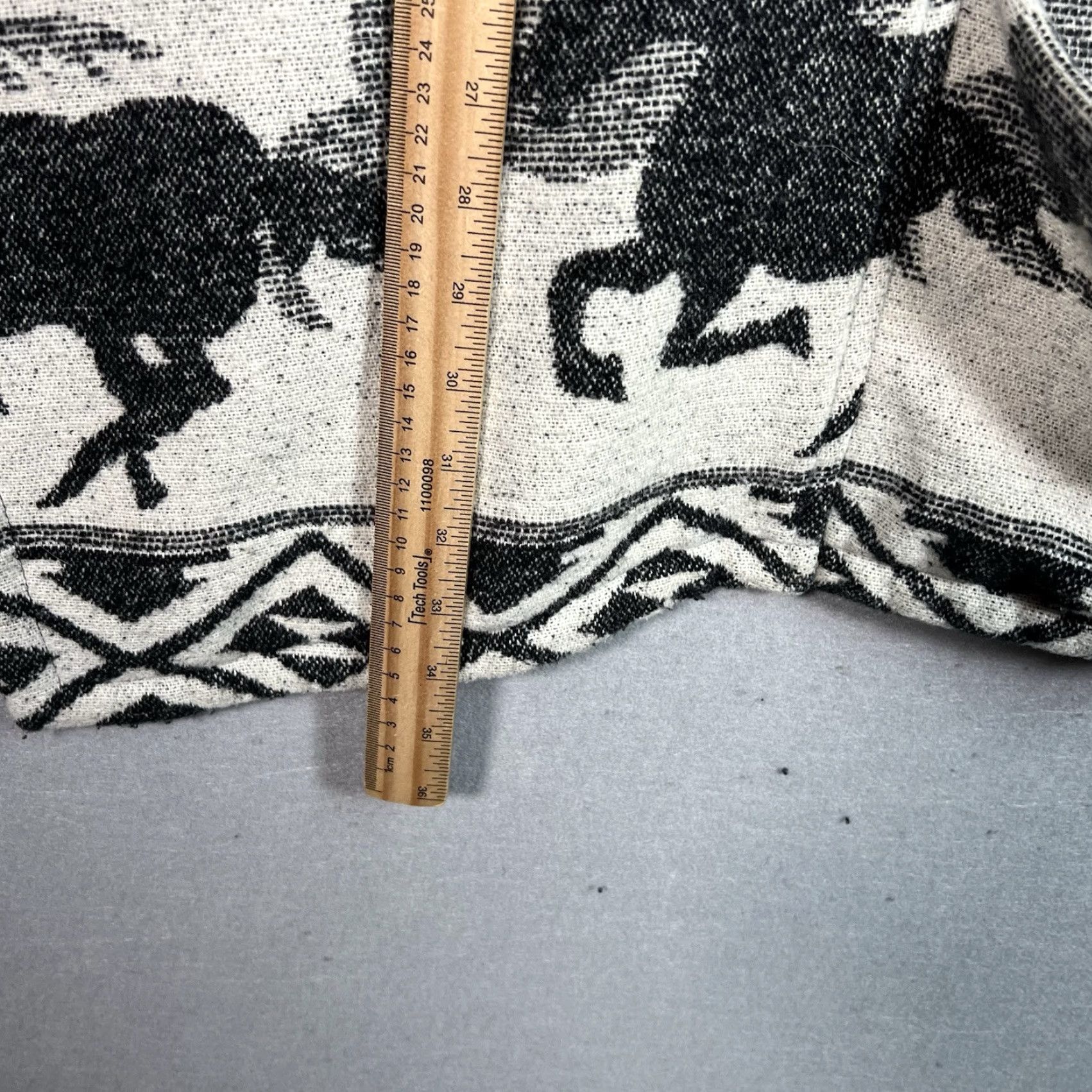 Anthropologie VINTAGE Capulet Anthropologie Wrap Coat Coat Wool Blend Oversized Southwest Boho Womens L White Gray L Capulet For Anthropologie Size L / US 10 / IT 46 - 3 Thumbnail