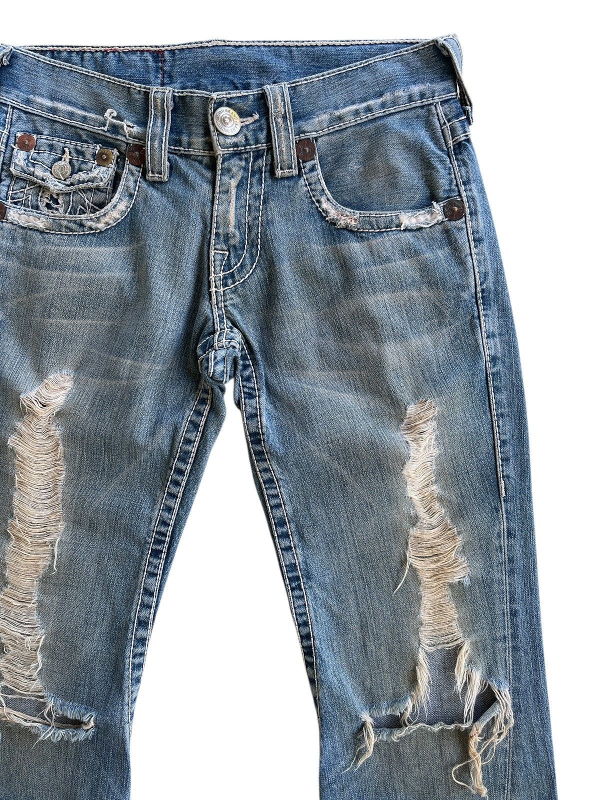 True Religion True Religion Distressed Rusty Flared Denim USA Size US 30 / EU 46 - 6 Thumbnail