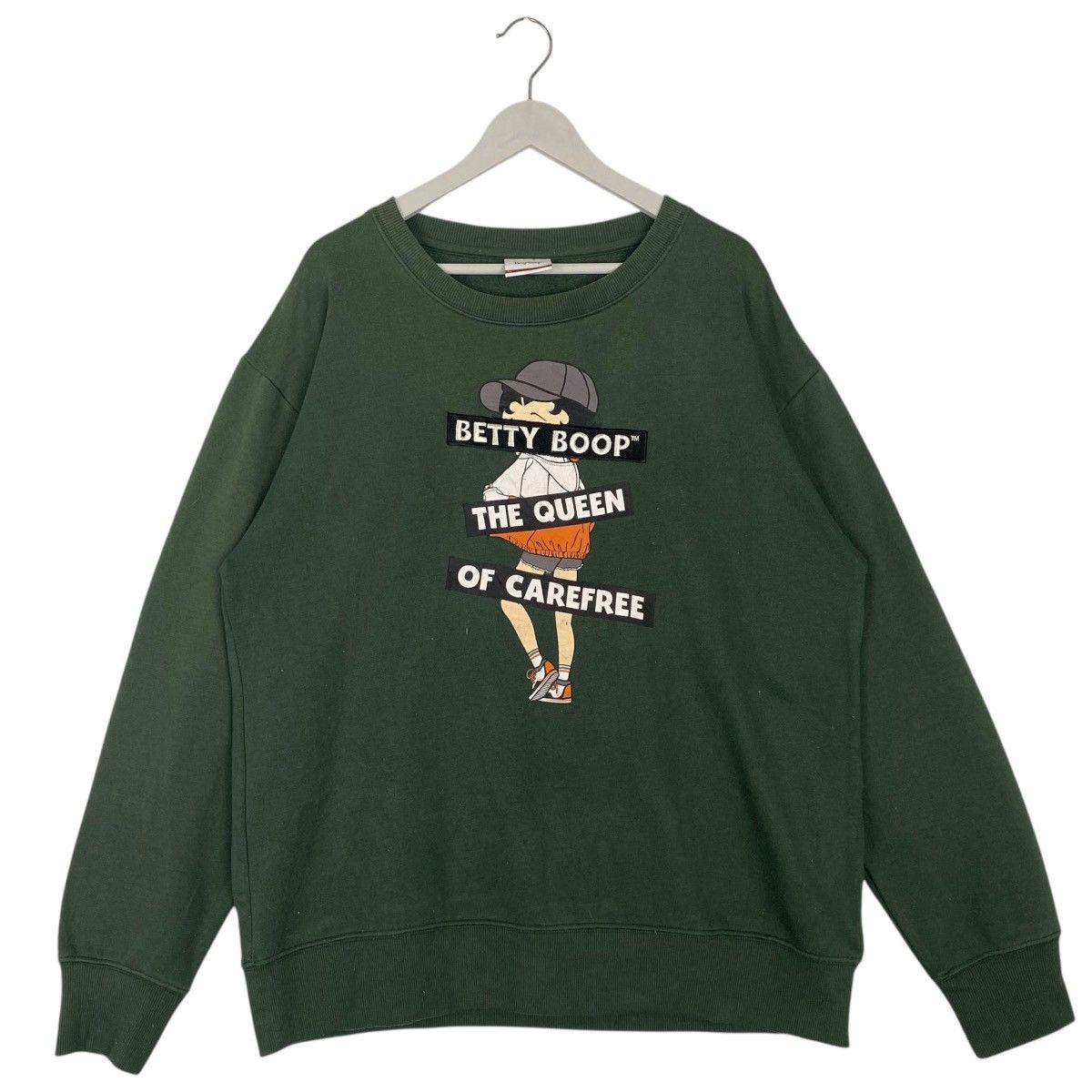 Other Vintage Betty Boop Printed Crewneck Sweatshirt Green Size LL Size US L / EU 52-54 / 3 - 1 Thumbnail
