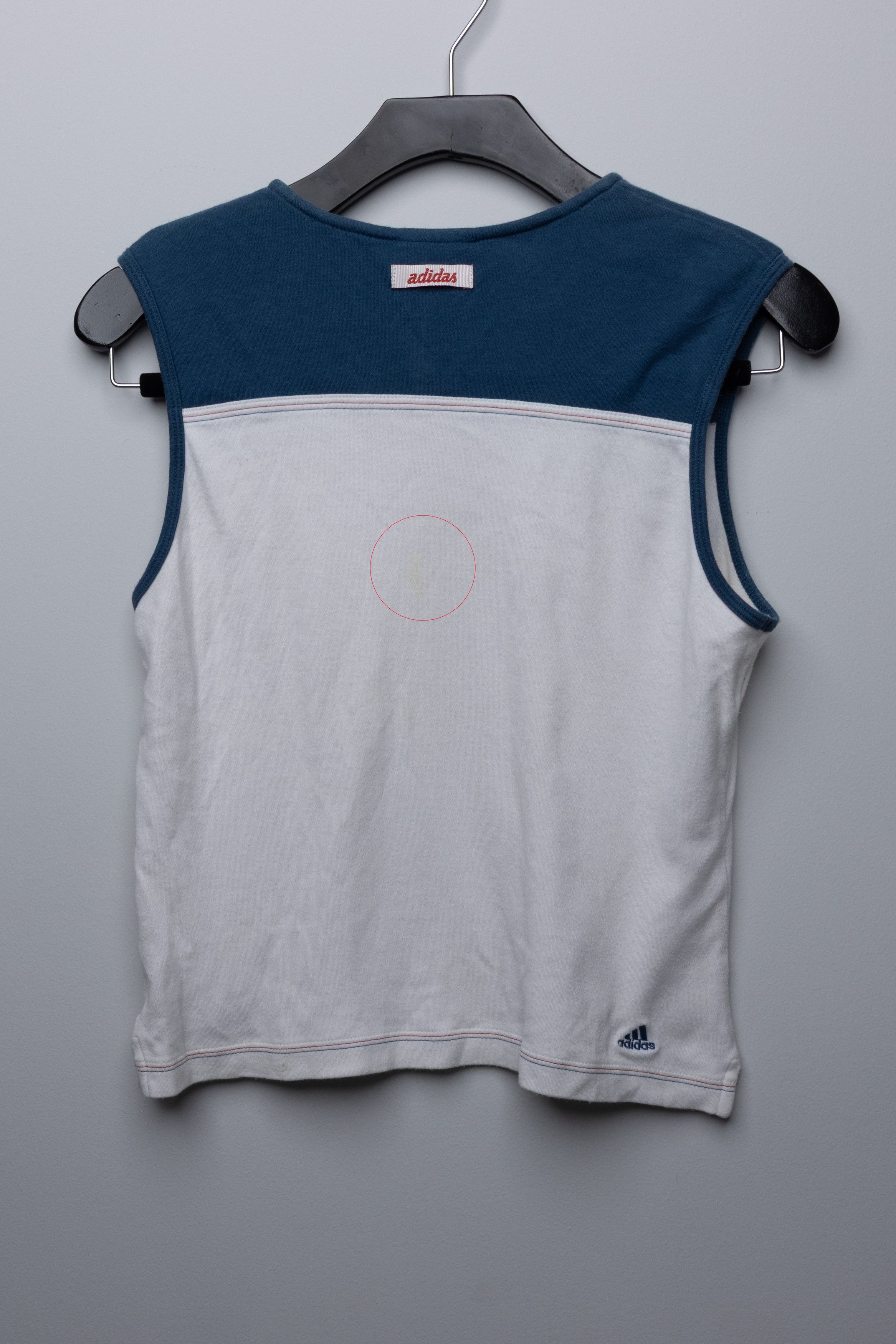 Adidas Adidas Vintage Sports Cream/Blue Tank Size US M / EU 48-50 / 2 - 2 Thumbnail