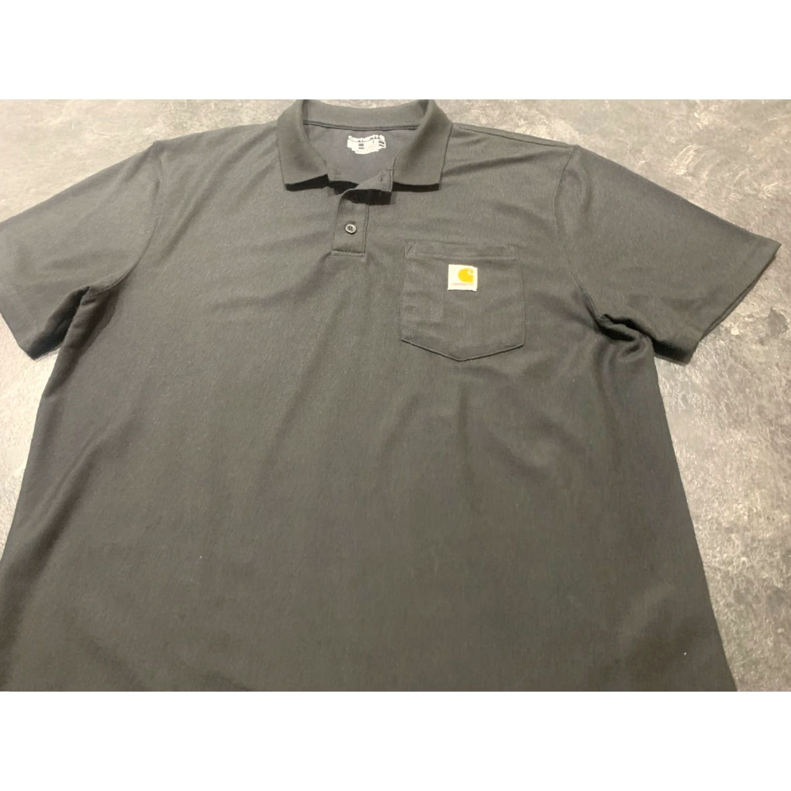 Carhartt Carhartt Polo Shirt Men L Black Pocket Short Sleeve Loose Fit Stretch TK0570-M Size US L / EU 52-54 / 3 - 2 Thumbnail