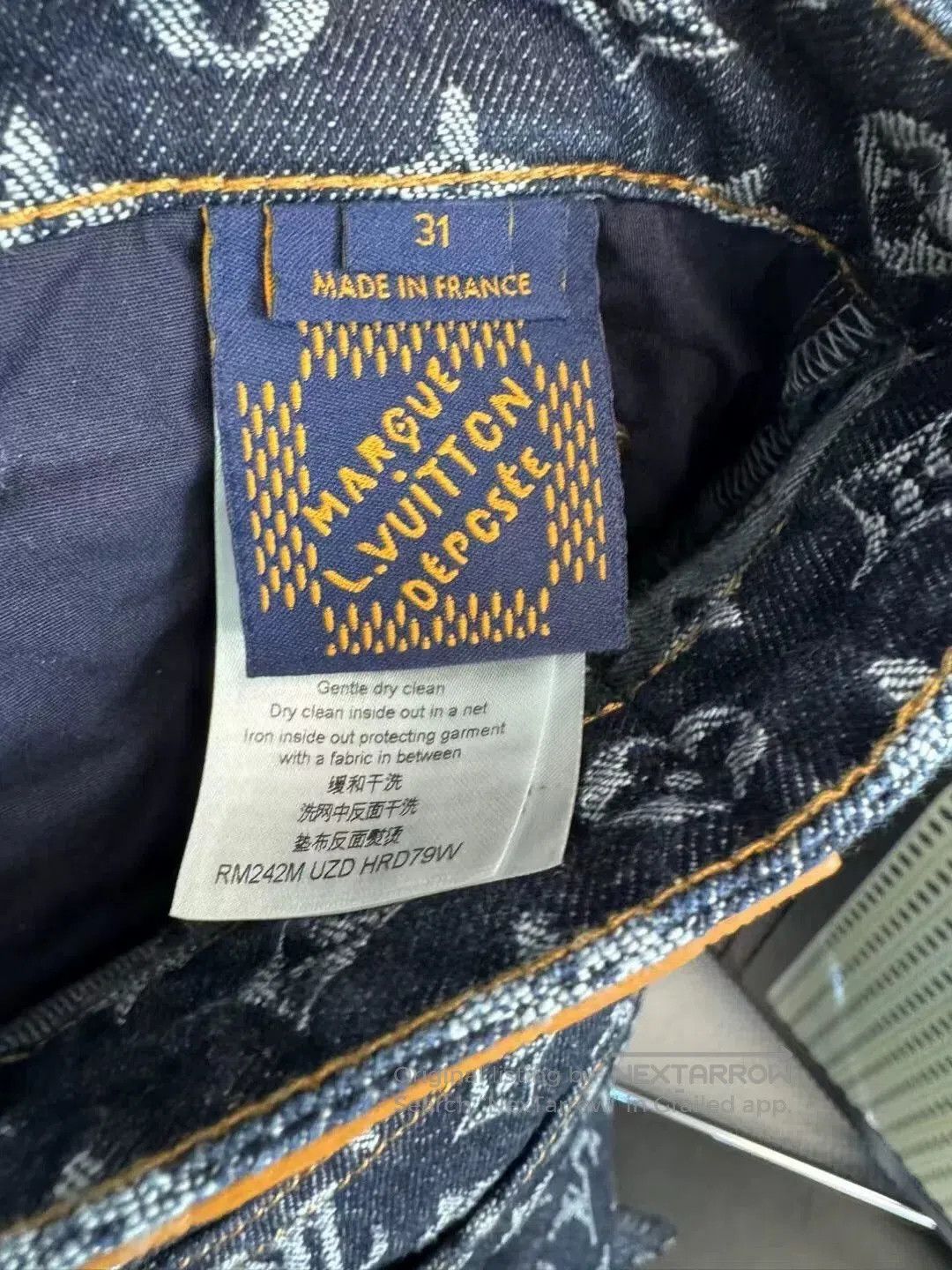 Louis Vuitton Louis Vuitton Timberland Logo Denim Pants. Size US 31 - 6 Thumbnail