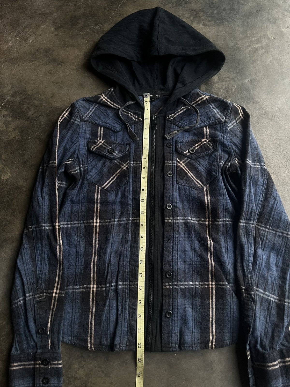 14th Addiction JAPANESE DOUBLE LAYER HOODIE SHIRTS FLANEL VKEI PUNK STYLE Size US S / EU 44-46 / 1 - 9 Thumbnail