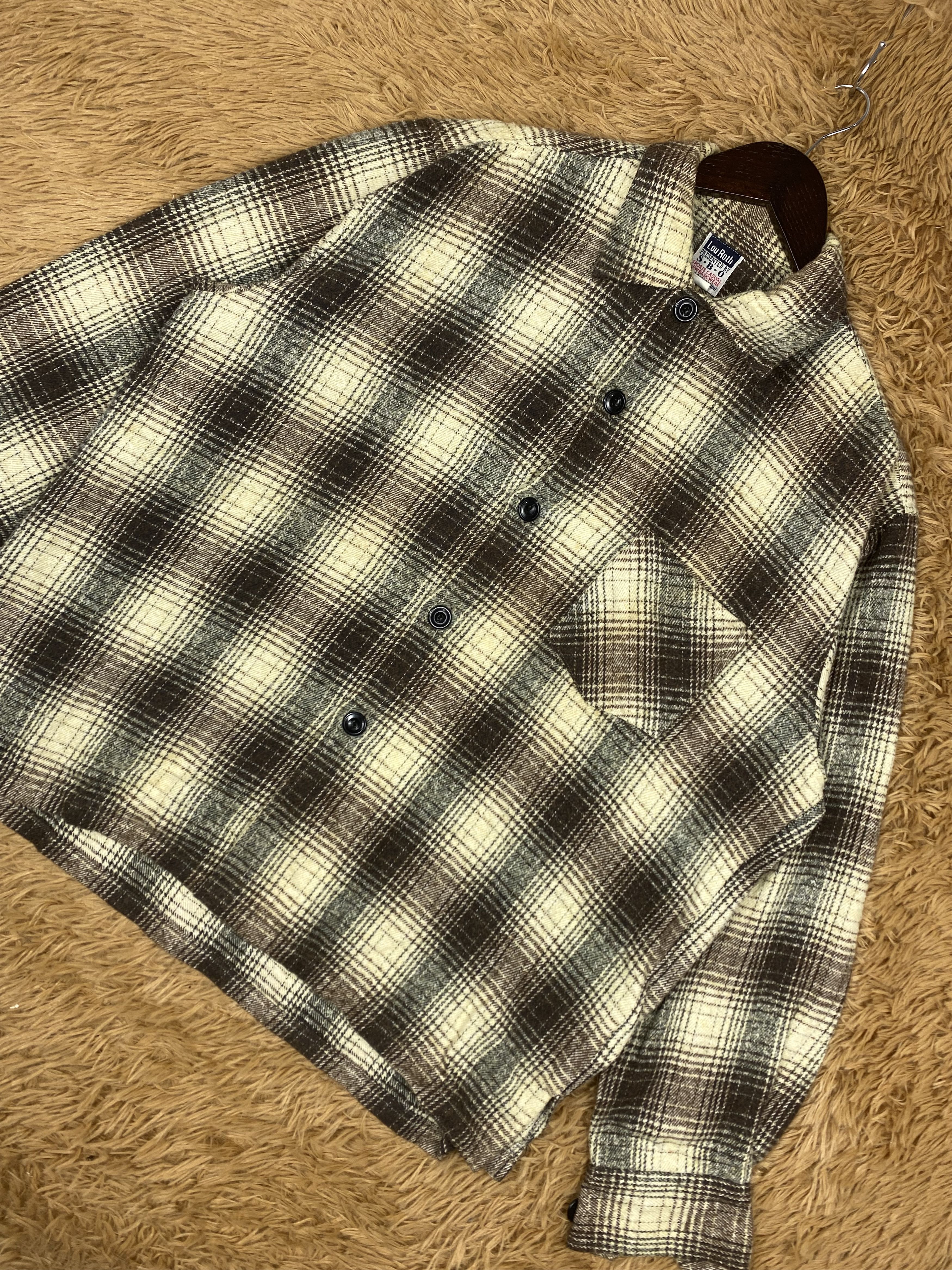 Vintage Vintage Lou Roth Lumberjack Flannel Jacket DJ0829 Size US M / EU 48-50 / 2 - 2 Thumbnail