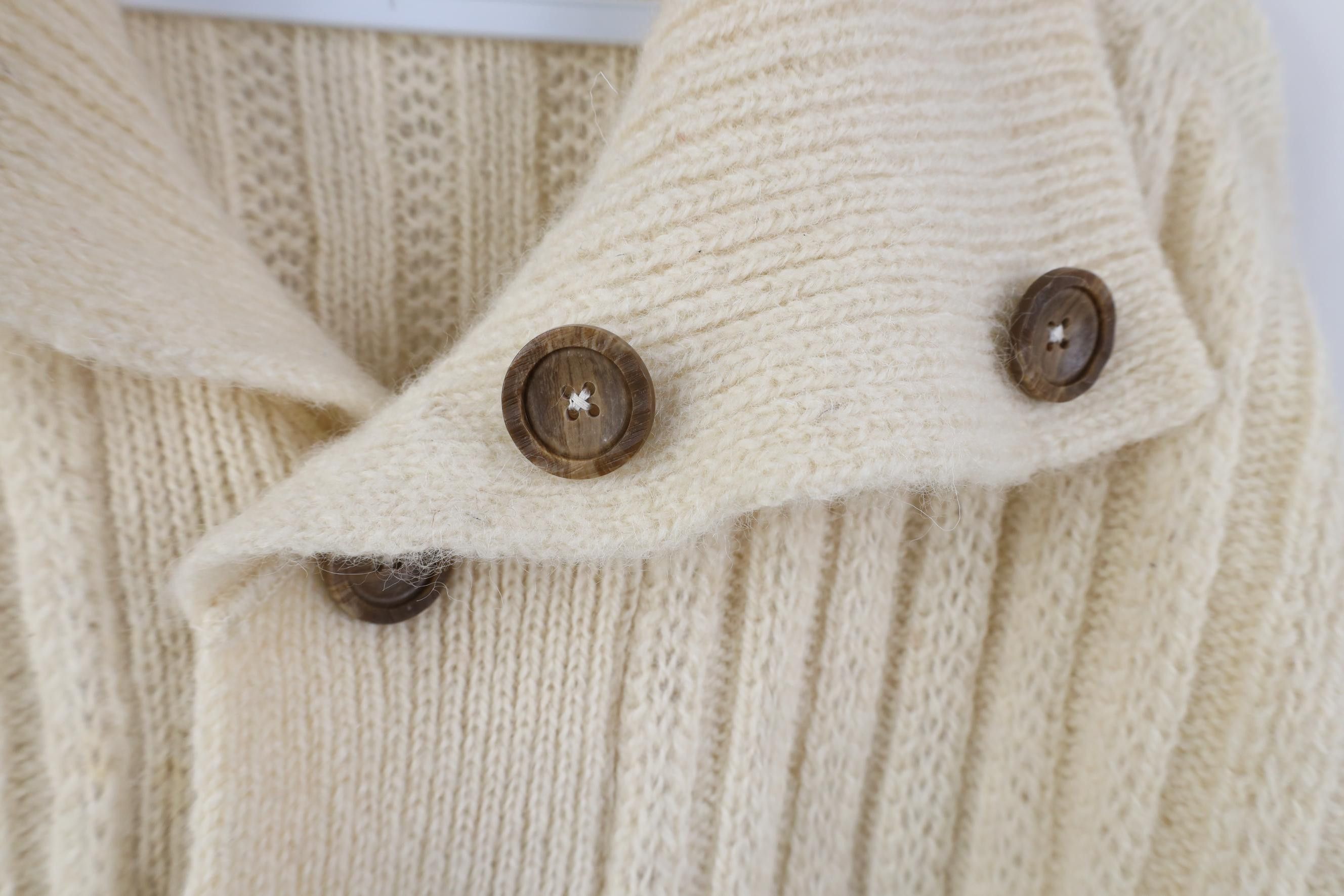 Vintage Vintage 50s 60s Marshall Field Ribbed Knit Cardigan Sweater Size US L / EU 52-54 / 3 - 4 Thumbnail