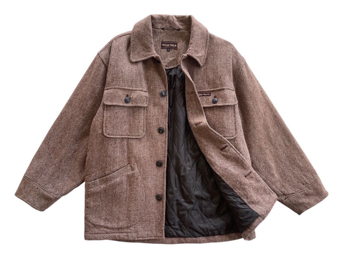 Japanese Brand Vintage Muddy Fox Wool Quilted Oversize Jacket Size US M / EU 48-50 / 2 - 4 Thumbnail