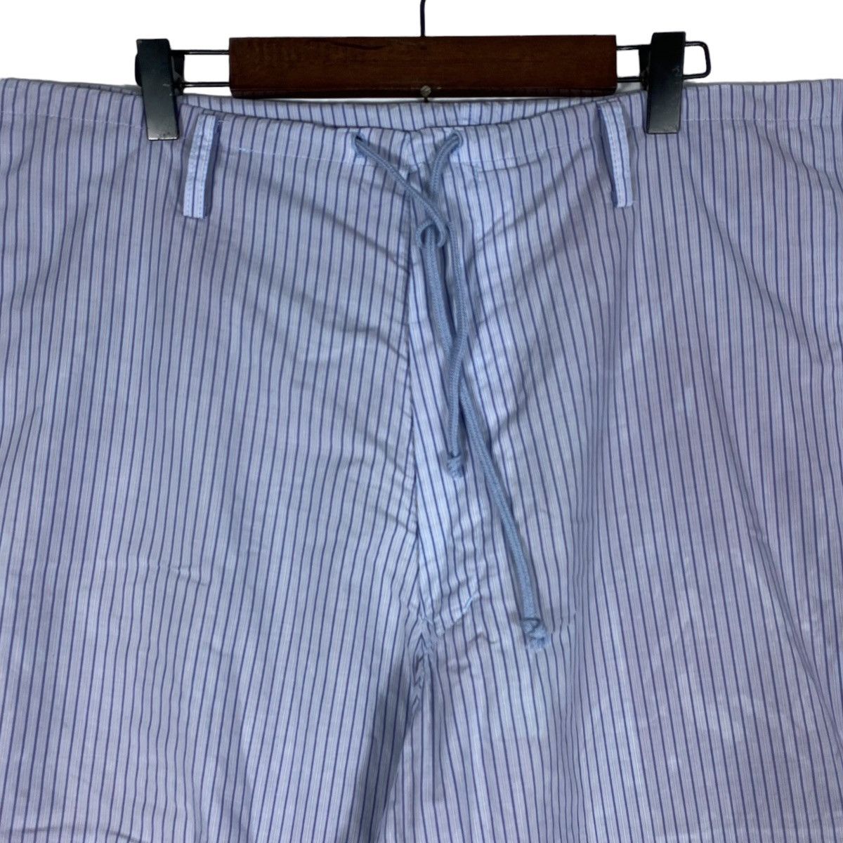 Yohji Yamamoto Vintage Yohji Yamamoto Pour Homme Striped Drawstring Pants Size US 30 / EU 46 - 9 Thumbnail