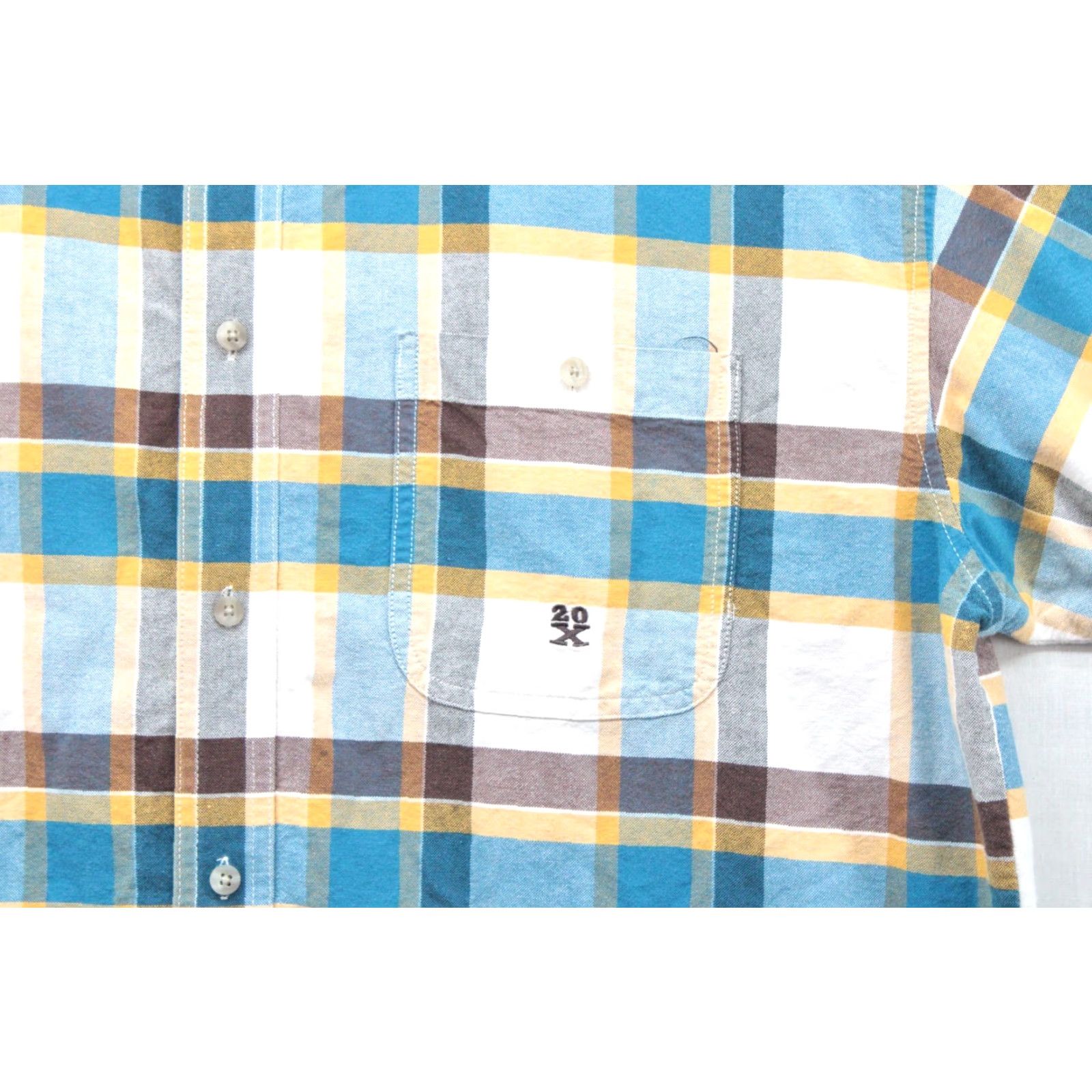 Wrangler VINTAGE Wrangler 20X Shirt Mens XL Blue Brown Plaid Button Down Long Sleeve Cowboy Ranch Size US XL / EU 56 / 4 - 4 Thumbnail