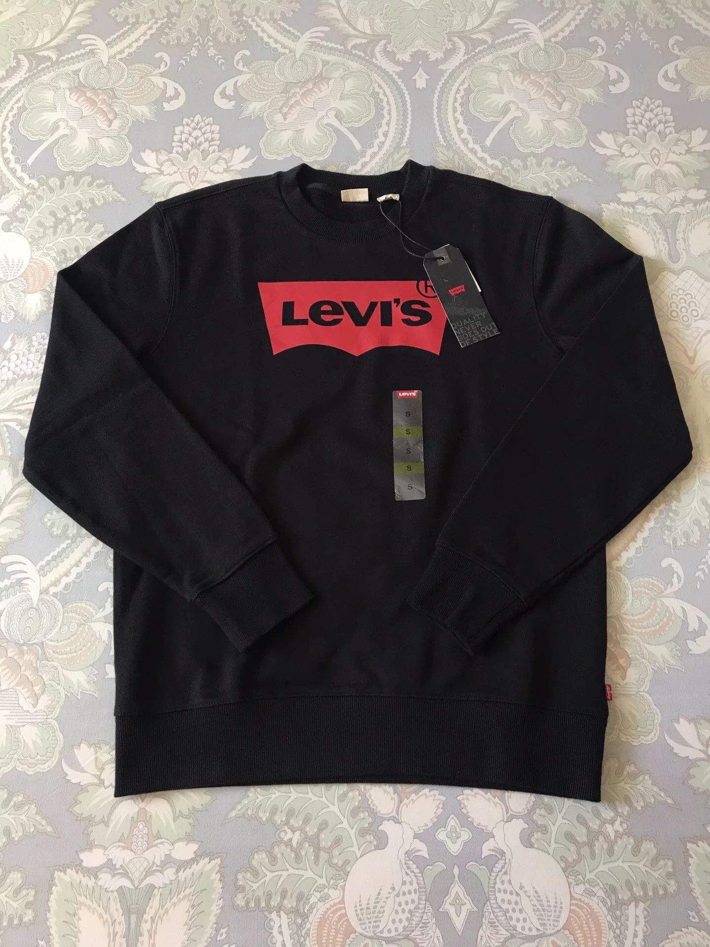 Levi's Levi's Logo Pullover Sweatshirt Black S Size US S / EU 44-46 / 1 - 1 Thumbnail