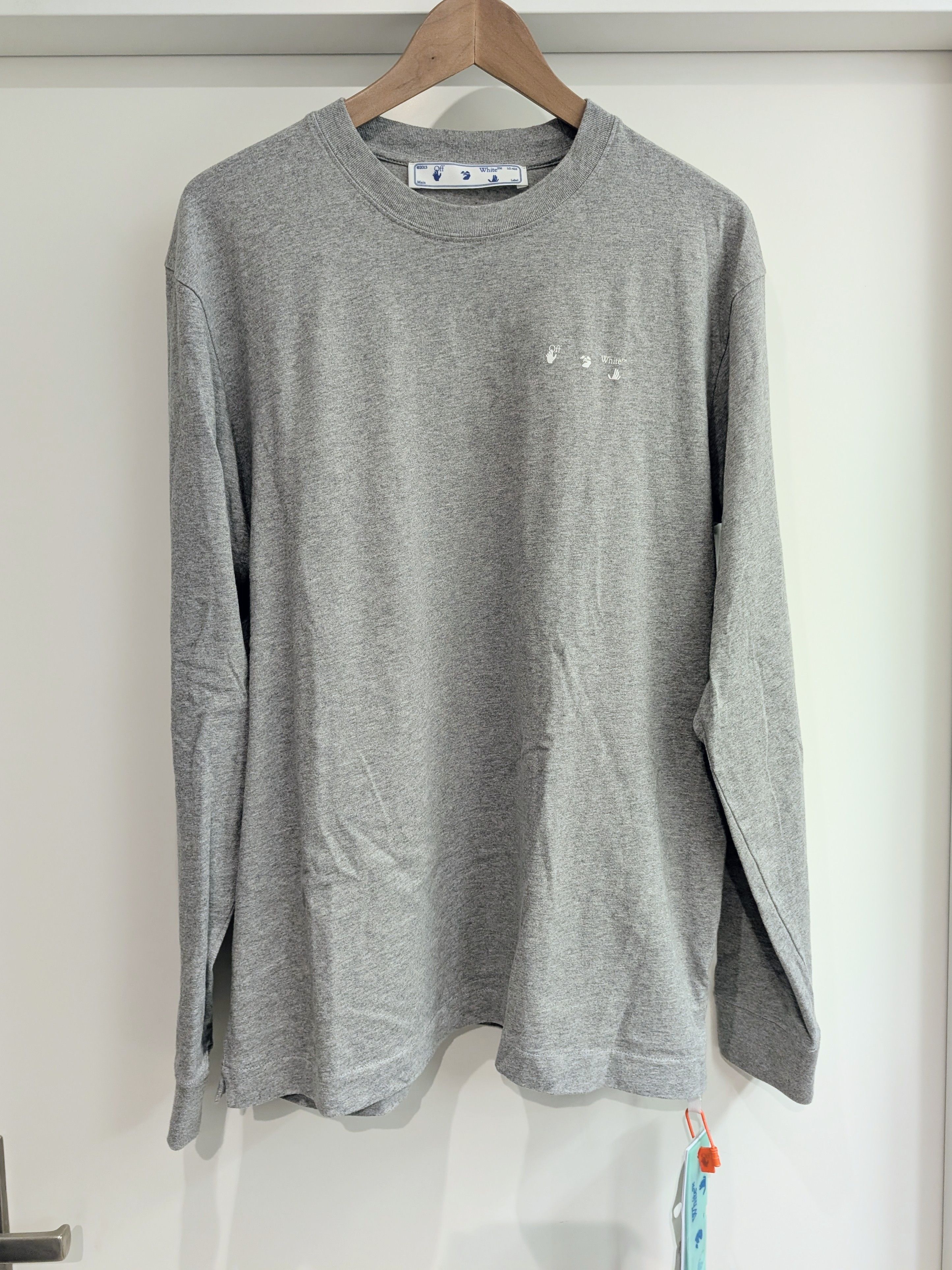 Off-White l/s Skate Tee with sewn arrow logo, L Size US L / EU 52-54 / 3 - 1 Thumbnail