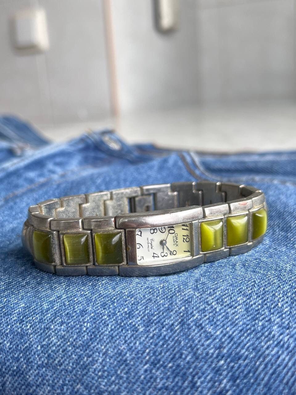 Japanese Brand Vintage Japanese style futuristic Watch OMAX Green Steel Y2K Size ONE SIZE - 2 Thumbnail