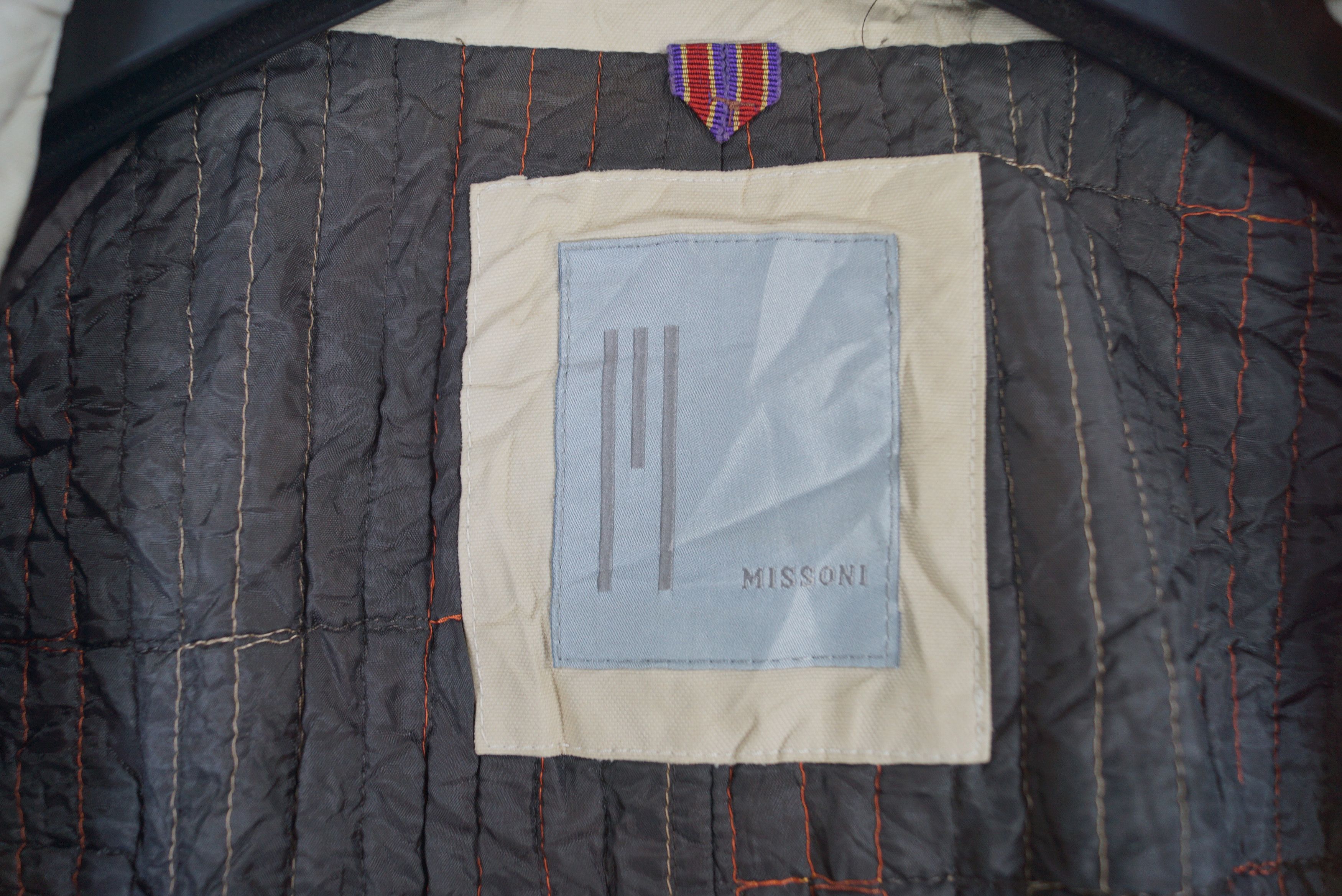 Missoni × Vintage Rare Missoni Long Jacket Bottonup Italian Design Size US XXL / EU 58 / 5 - 8 Thumbnail